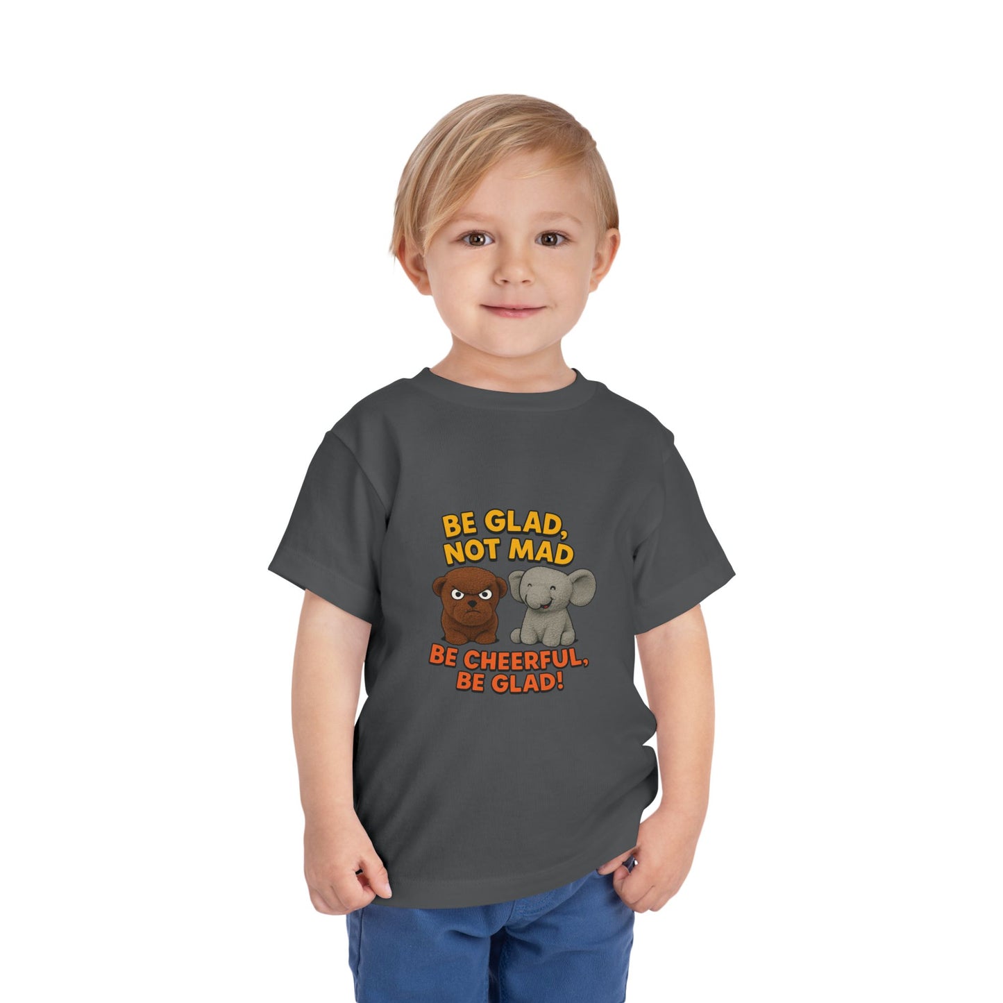 Toddler Short Sleeve Tee - Be Cheerful Design