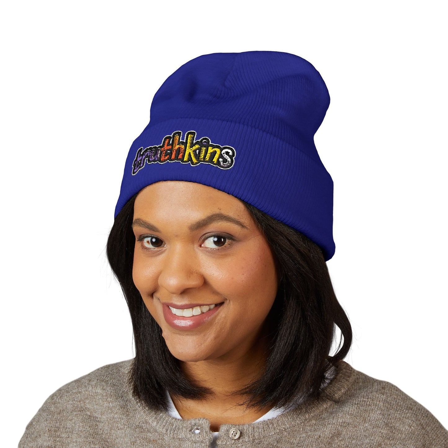 Trendy Embroidered Beanie - Truthkins, Winter Hat, Streetwear, Gift for Him/Her, Cozy Accessories