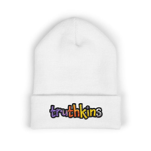 Trendy Embroidered Beanie - Truthkins, Winter Hat, Streetwear, Gift for Him/Her, Cozy Accessories