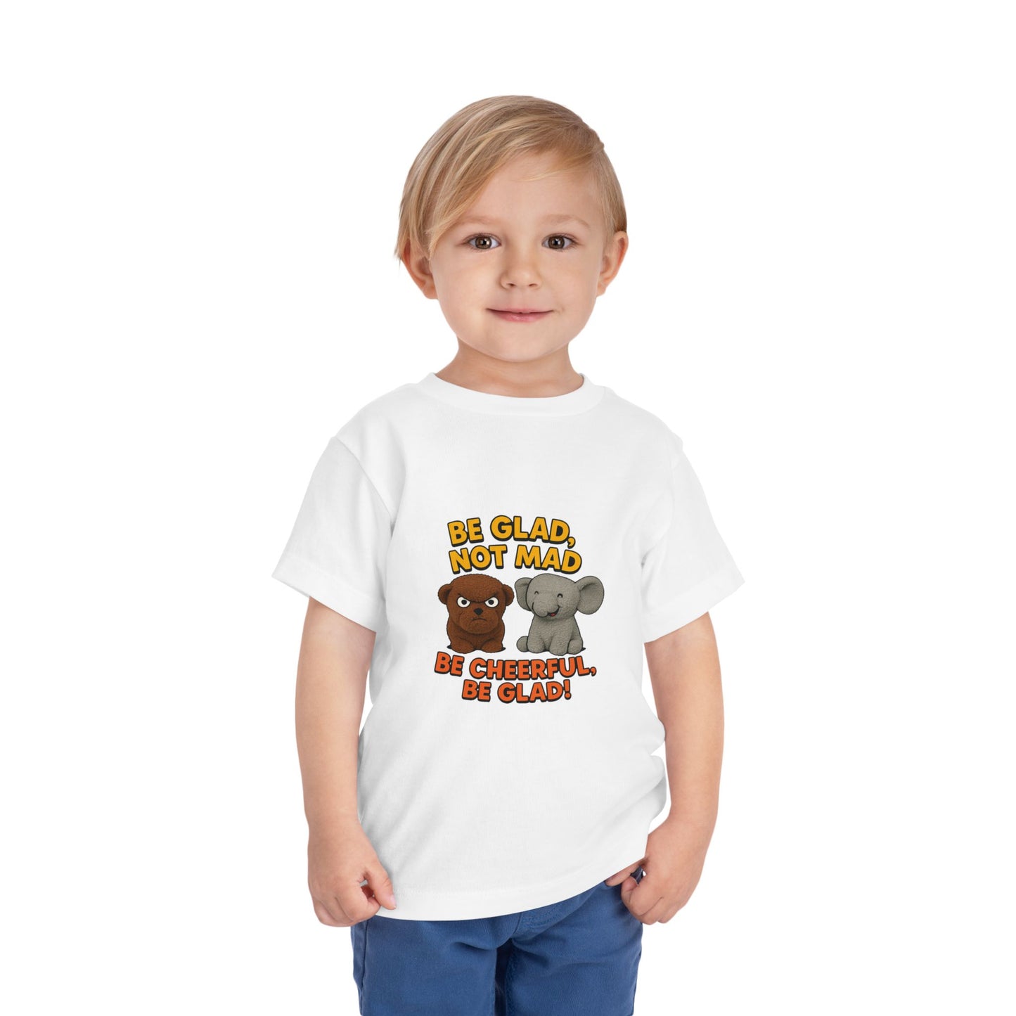 Toddler Short Sleeve Tee - Be Cheerful Design