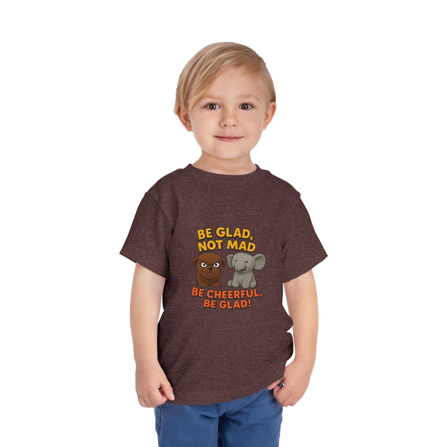 Toddler Short Sleeve Tee - Be Cheerful Design