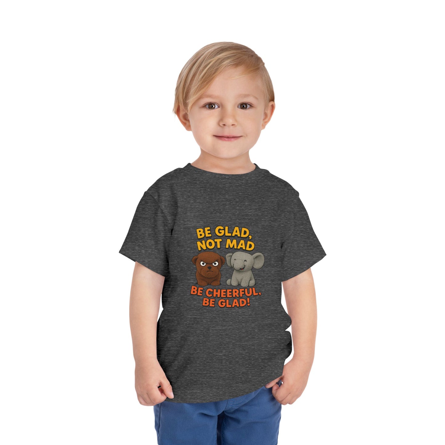 Toddler Short Sleeve Tee - Be Cheerful Design