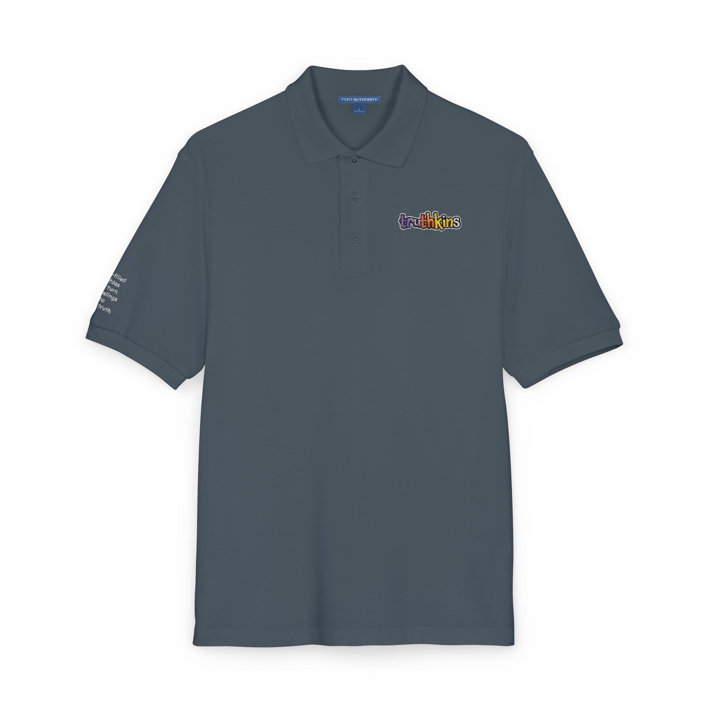Unisex Embroidered Polo Shirt - Colorful Floral Design for Casual Style, Everyday Wear, Gift for Friends, Birthdays, Anniversaries