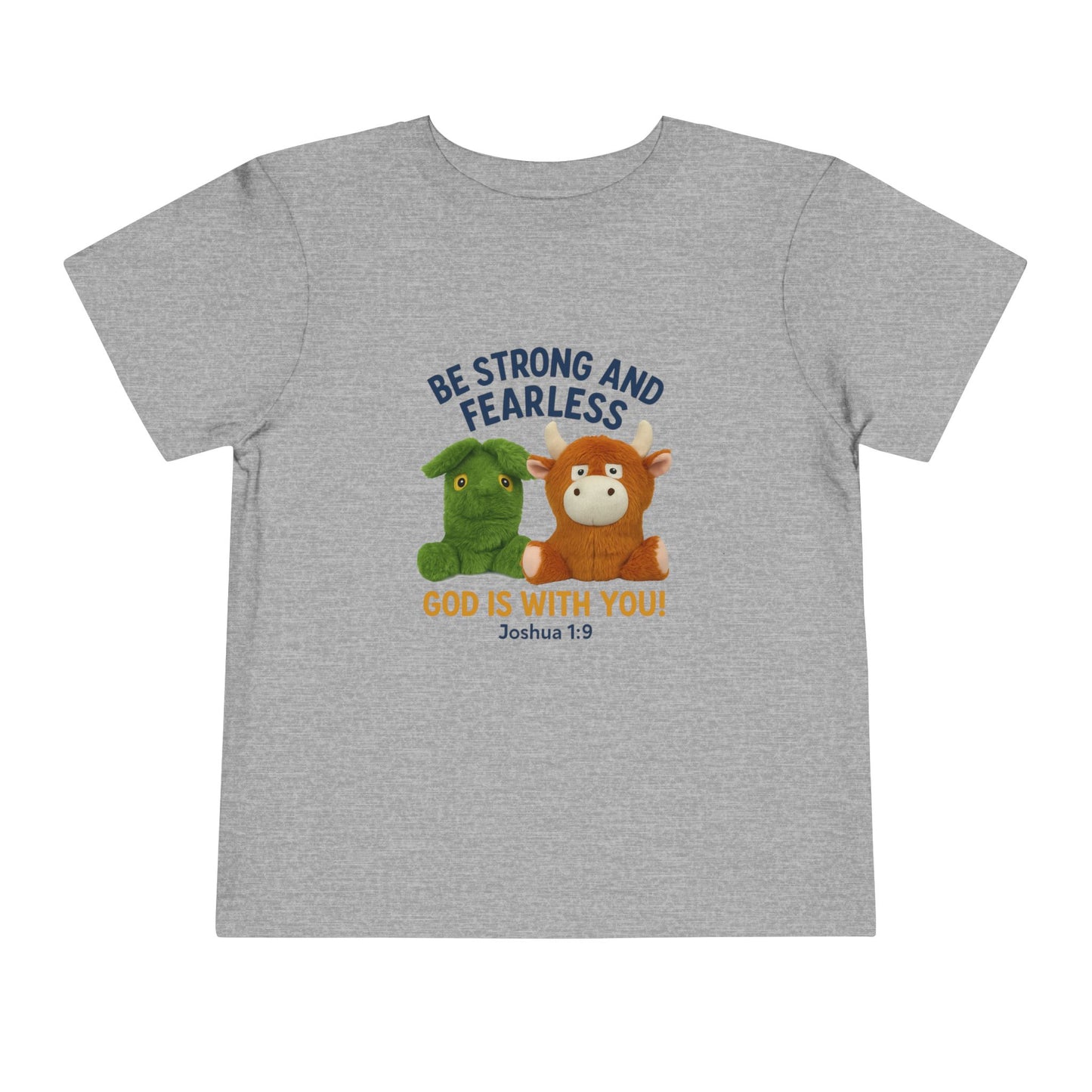 Toddler Inspirational Tee, Kids Motivational Shirt, Bible Verse Top, Cute Short Sleeve T-Shirt, God is With You Apparel, Faith-Based Gift