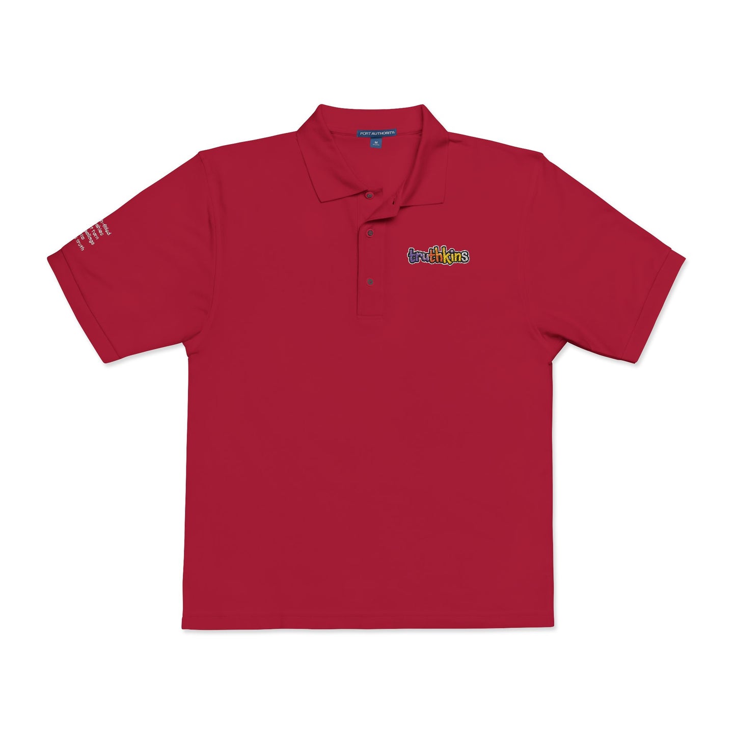 Unisex Embroidered Polo Shirt - Colorful Floral Design for Casual Style, Everyday Wear, Gift for Friends, Birthdays, Anniversaries