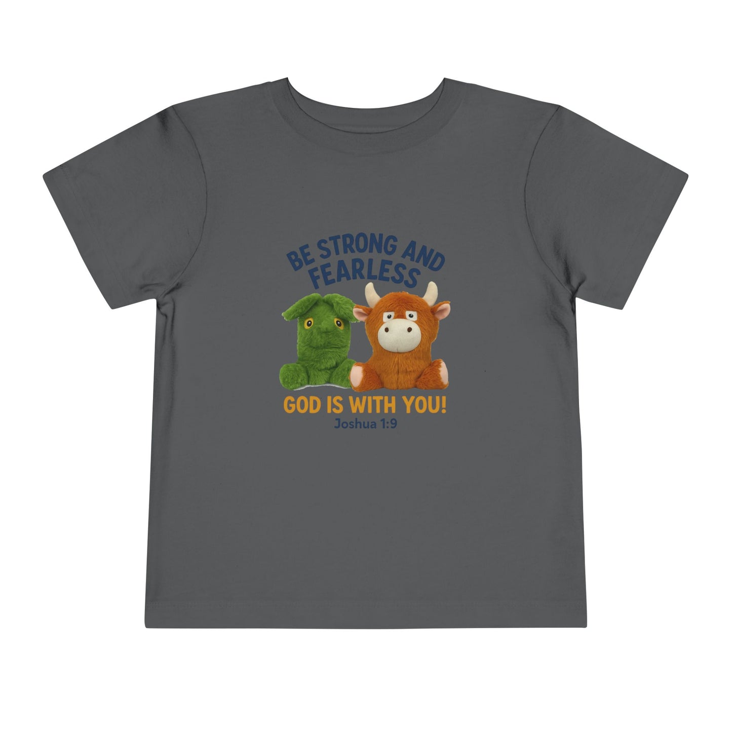 Toddler Inspirational Tee, Kids Motivational Shirt, Bible Verse Top, Cute Short Sleeve T-Shirt, God is With You Apparel, Faith-Based Gift