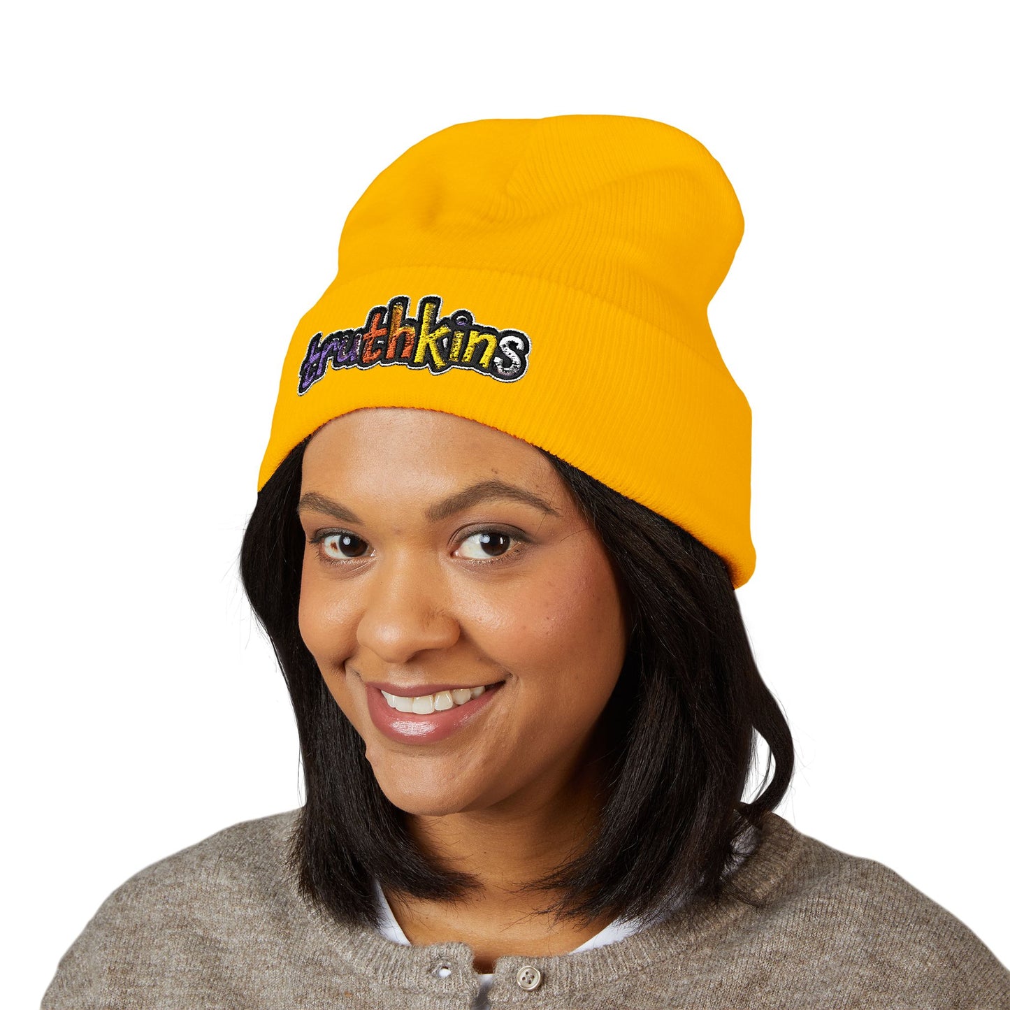 Trendy Embroidered Beanie - Truthkins, Winter Hat, Streetwear, Gift for Him/Her, Cozy Accessories