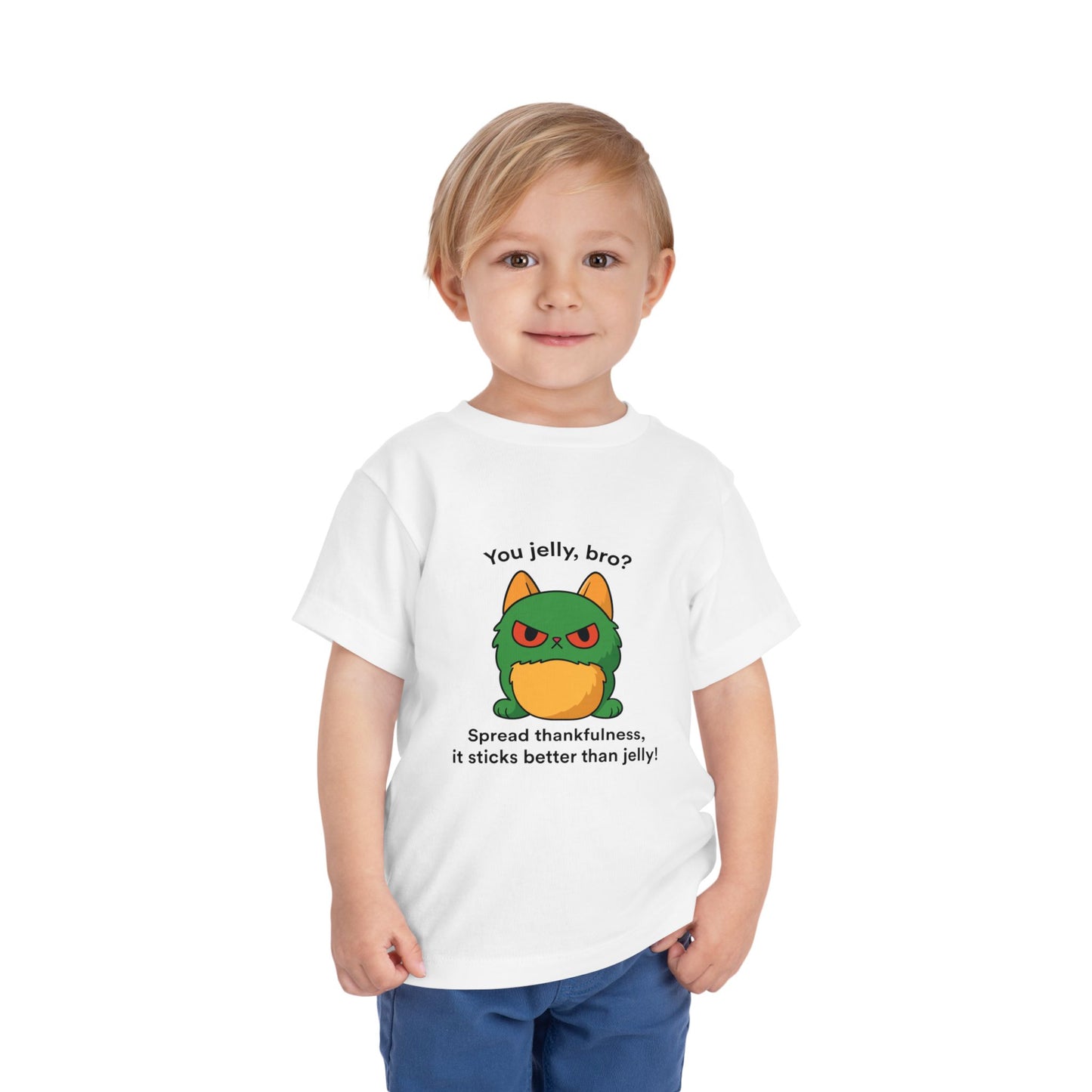 Toddler Short Sleeve Tee - You Jelly Bro? Design