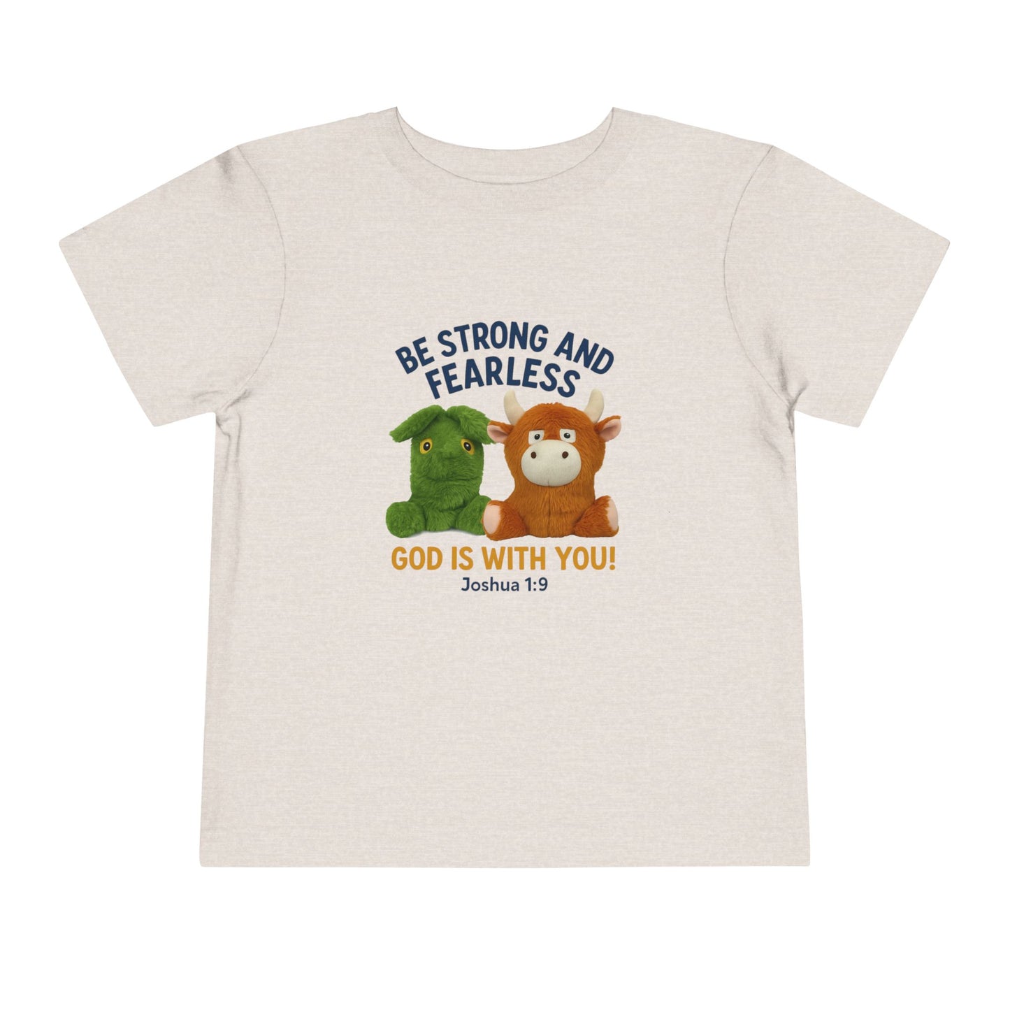 Toddler Inspirational Tee, Kids Motivational Shirt, Bible Verse Top, Cute Short Sleeve T-Shirt, God is With You Apparel, Faith-Based Gift