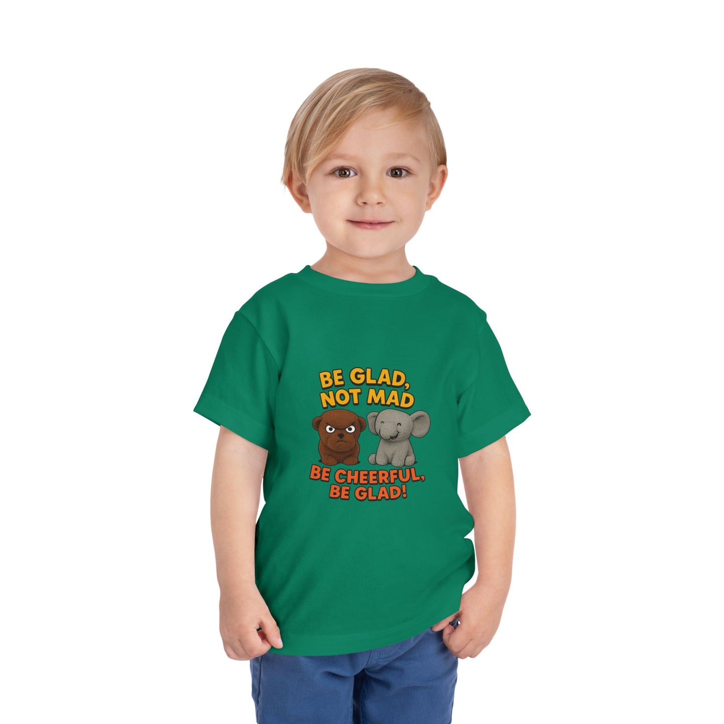 Toddler Short Sleeve Tee - Be Cheerful Design