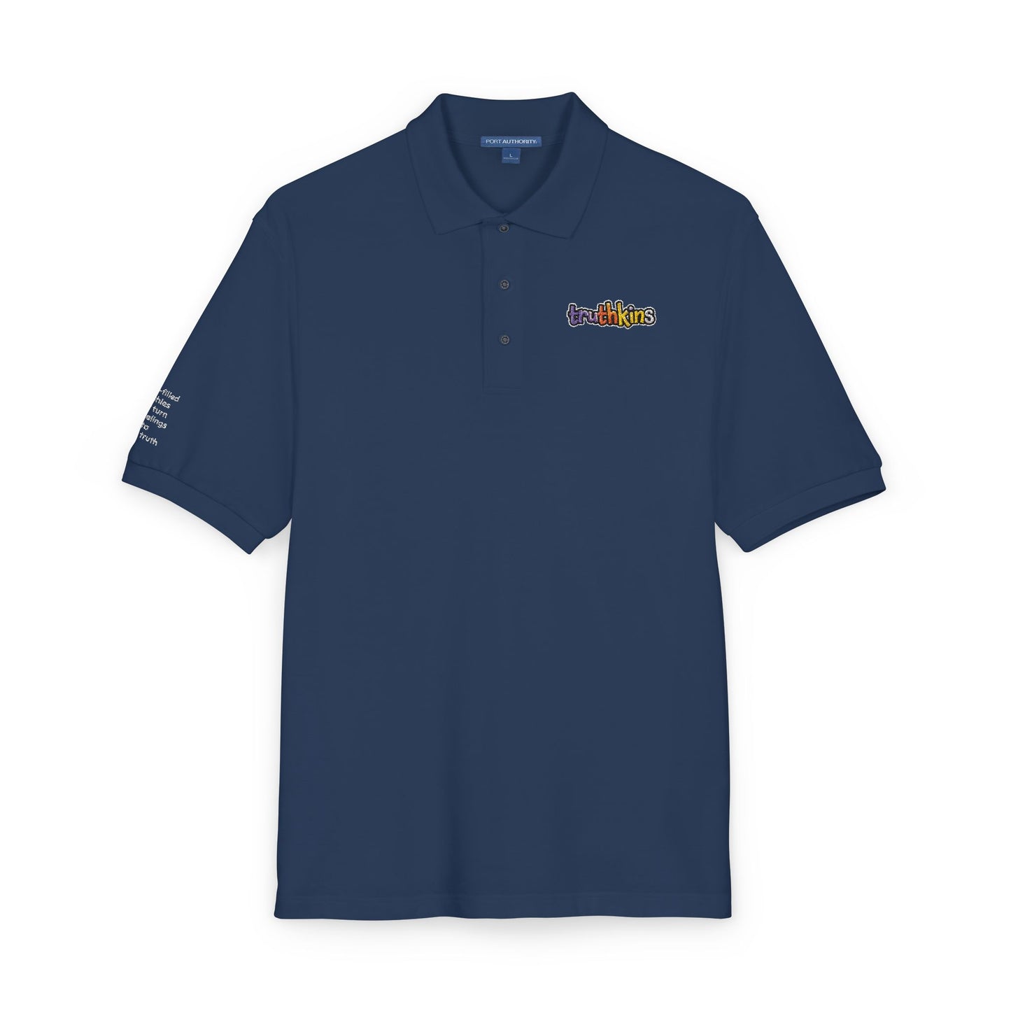 Unisex Embroidered Polo Shirt - Colorful Floral Design for Casual Style, Everyday Wear, Gift for Friends, Birthdays, Anniversaries