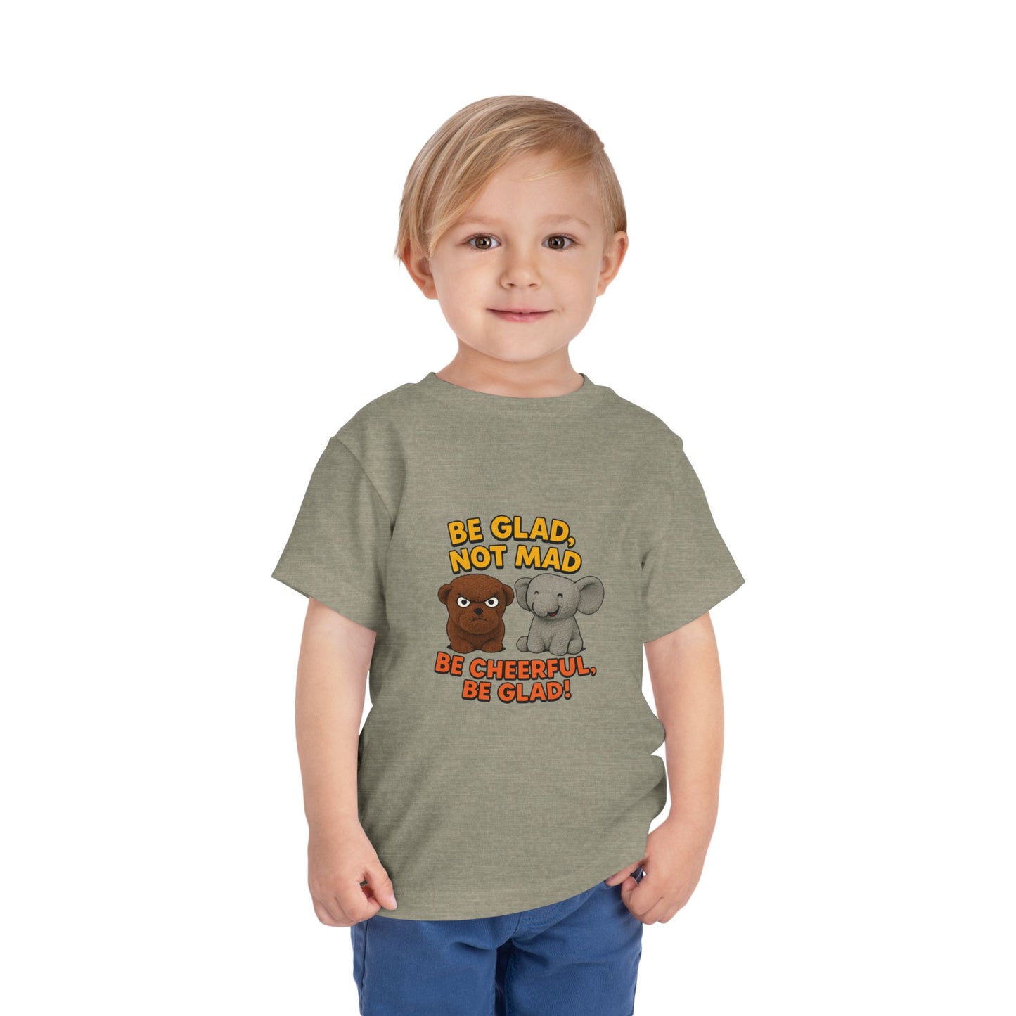Toddler Short Sleeve Tee - Be Cheerful Design
