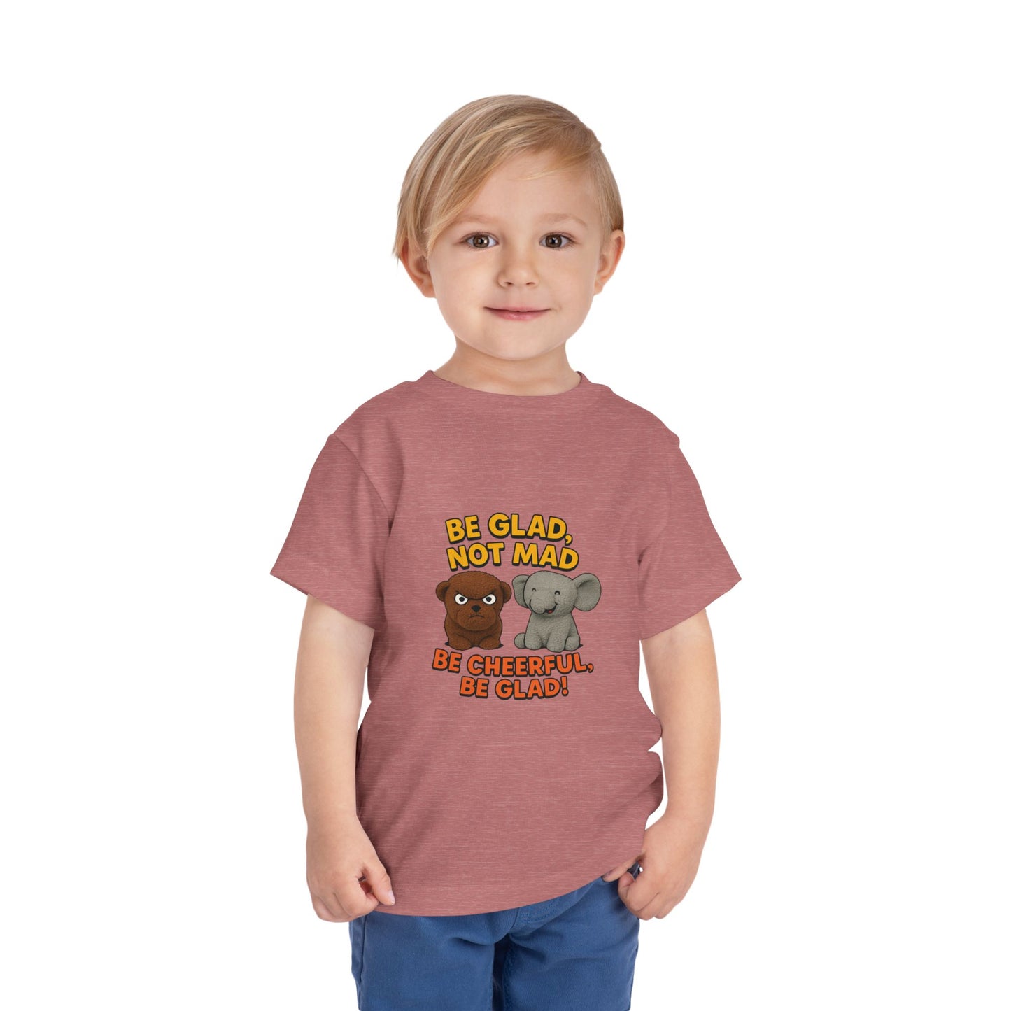 Toddler Short Sleeve Tee - Be Cheerful Design