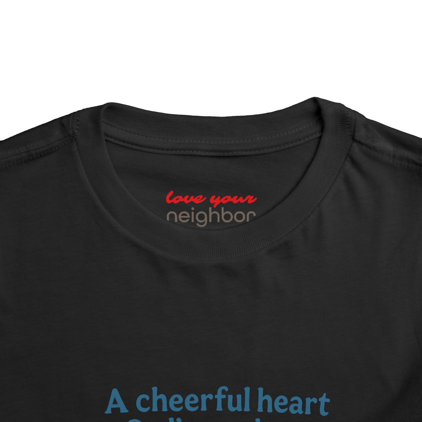 Toddler Short Sleeve Tee - Cheerful Heart Design, Kids Gift, Cute T-Shirt, Toddler Fashion, Playdate Essentials, Christian Apparel