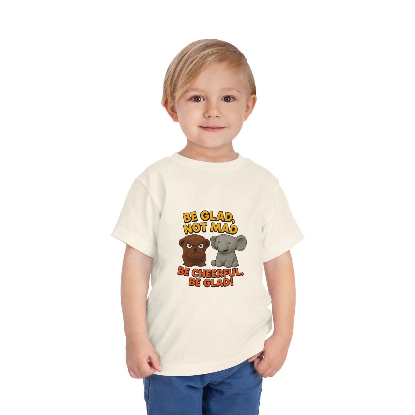Toddler Short Sleeve Tee - Be Cheerful Design