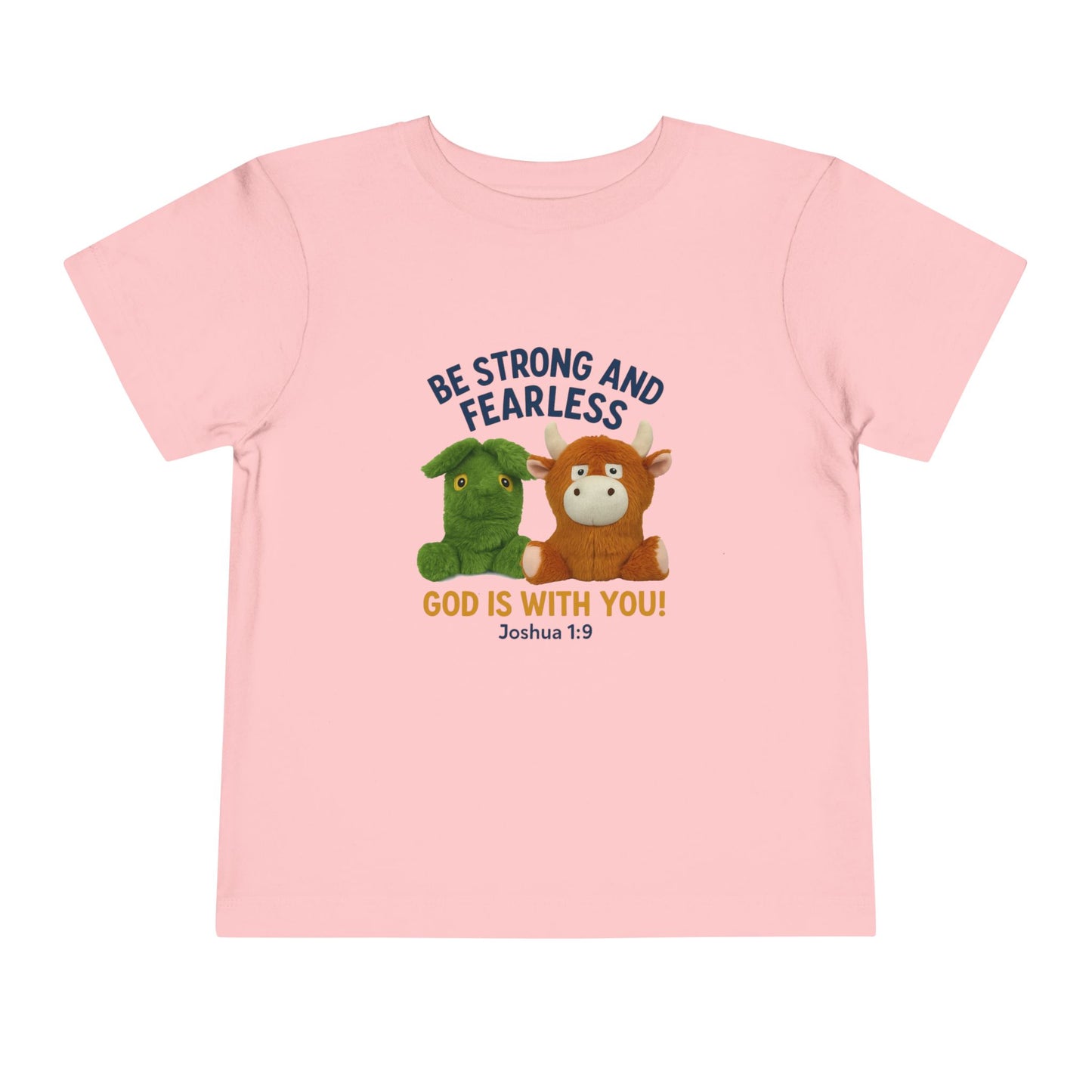 Toddler Inspirational Tee, Kids Motivational Shirt, Bible Verse Top, Cute Short Sleeve T-Shirt, God is With You Apparel, Faith-Based Gift