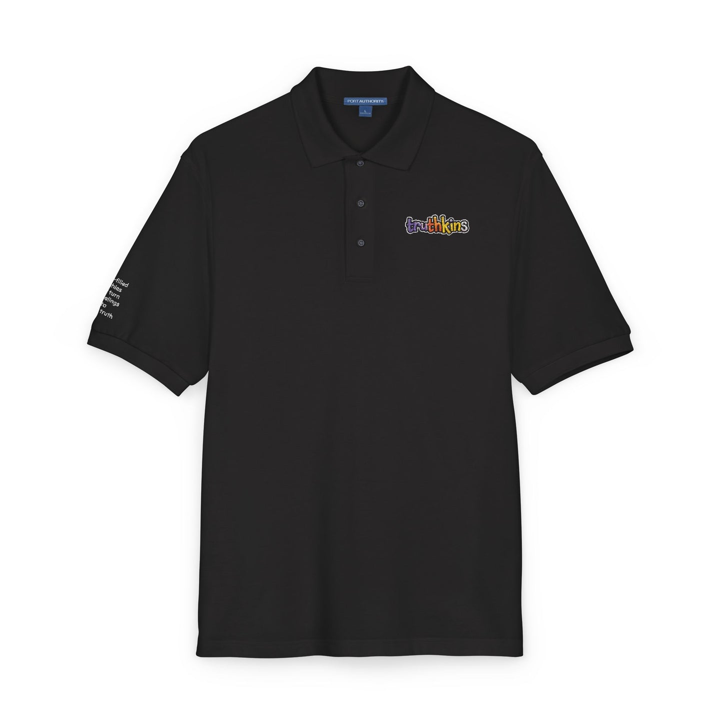 Unisex Embroidered Polo Shirt - Colorful Floral Design for Casual Style, Everyday Wear, Gift for Friends, Birthdays, Anniversaries