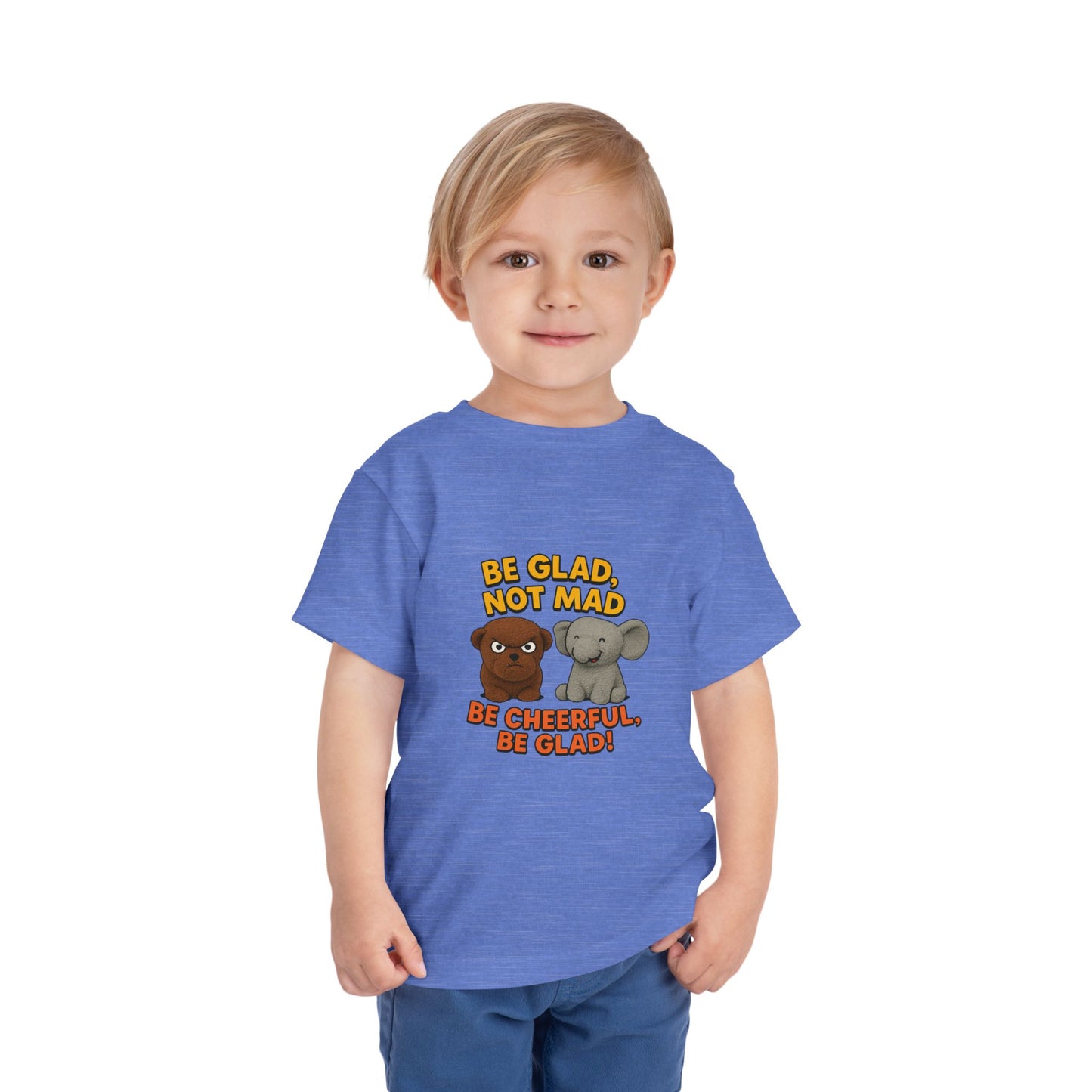 Toddler Short Sleeve Tee - Be Cheerful Design