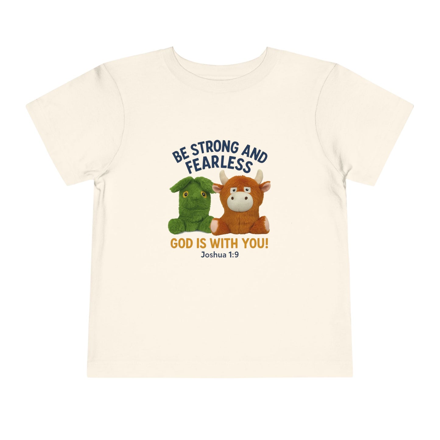 Toddler Inspirational Tee, Kids Motivational Shirt, Bible Verse Top, Cute Short Sleeve T-Shirt, God is With You Apparel, Faith-Based Gift