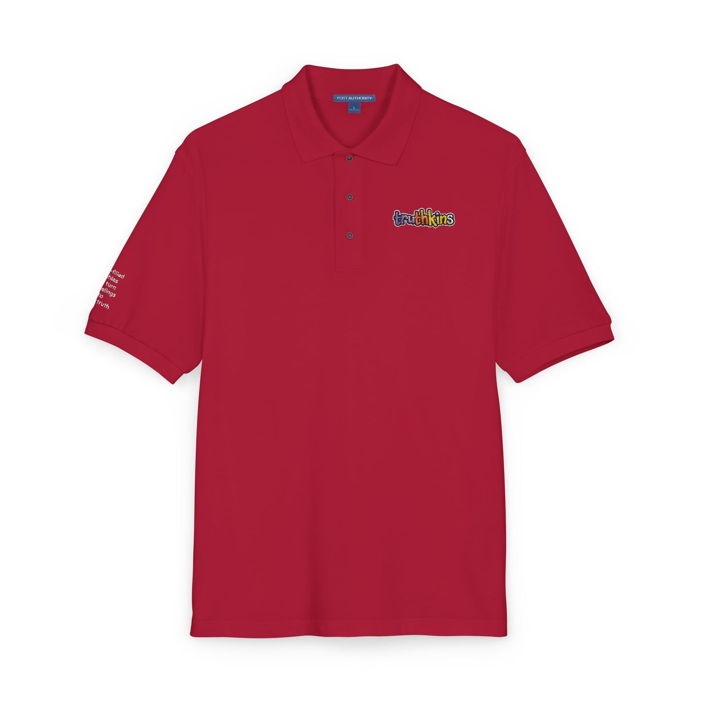 Unisex Embroidered Polo Shirt - Colorful Floral Design for Casual Style, Everyday Wear, Gift for Friends, Birthdays, Anniversaries