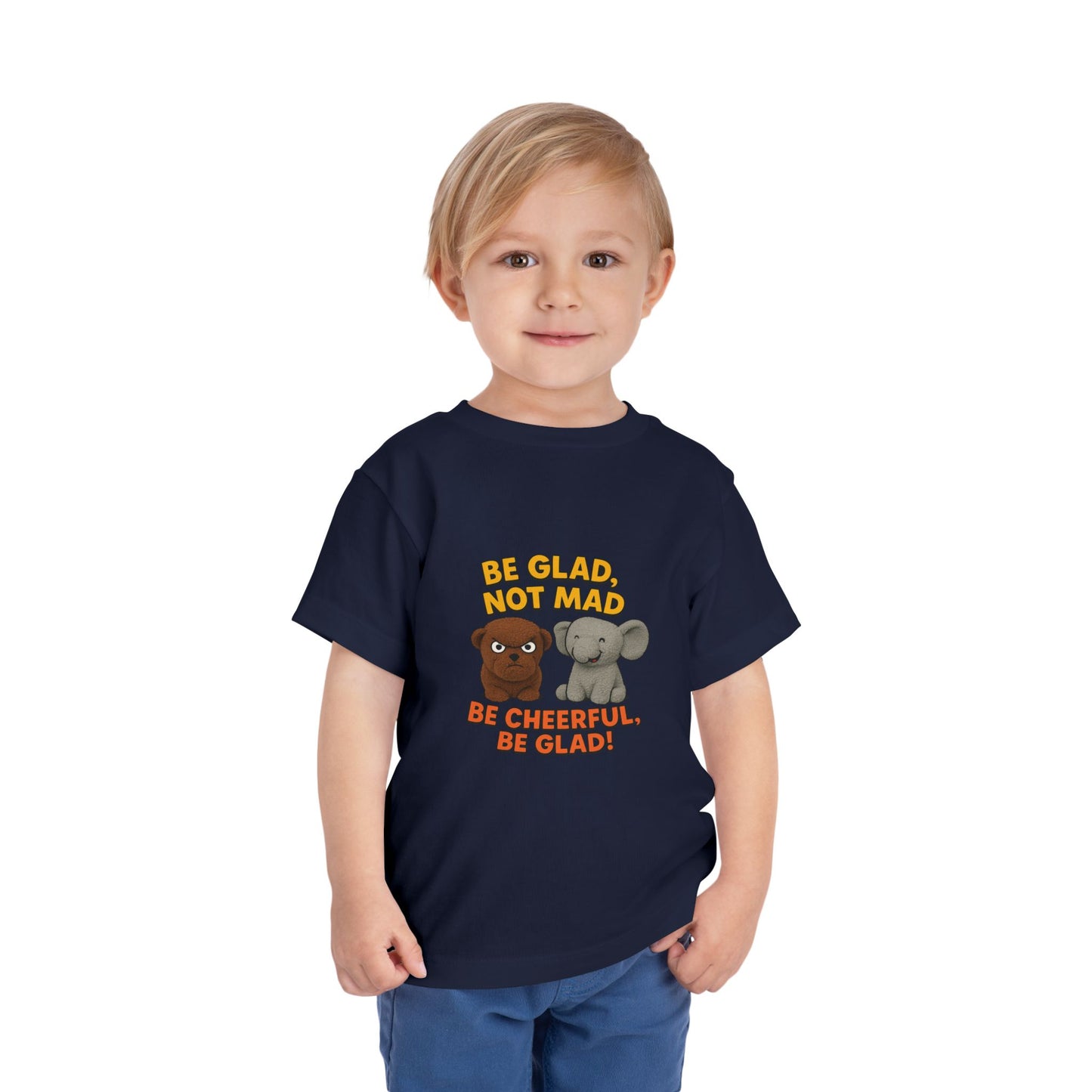 Toddler Short Sleeve Tee - Be Cheerful Design