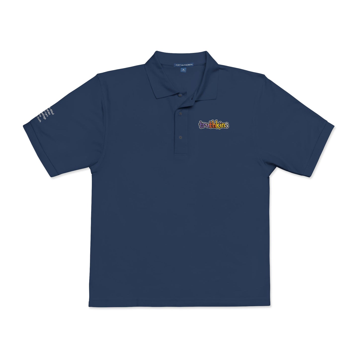 Unisex Embroidered Polo Shirt - Colorful Floral Design for Casual Style, Everyday Wear, Gift for Friends, Birthdays, Anniversaries