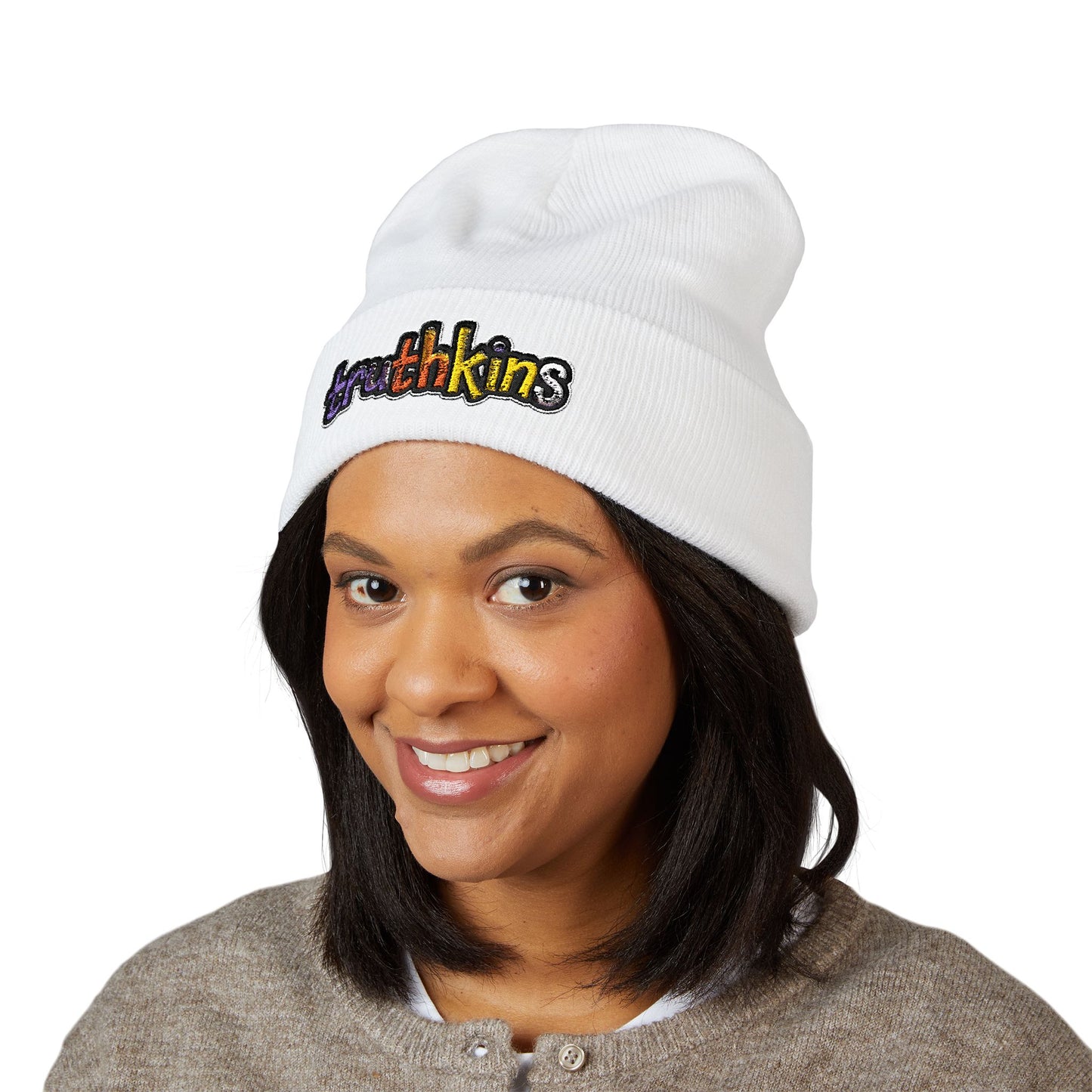 Trendy Embroidered Beanie - Truthkins, Winter Hat, Streetwear, Gift for Him/Her, Cozy Accessories