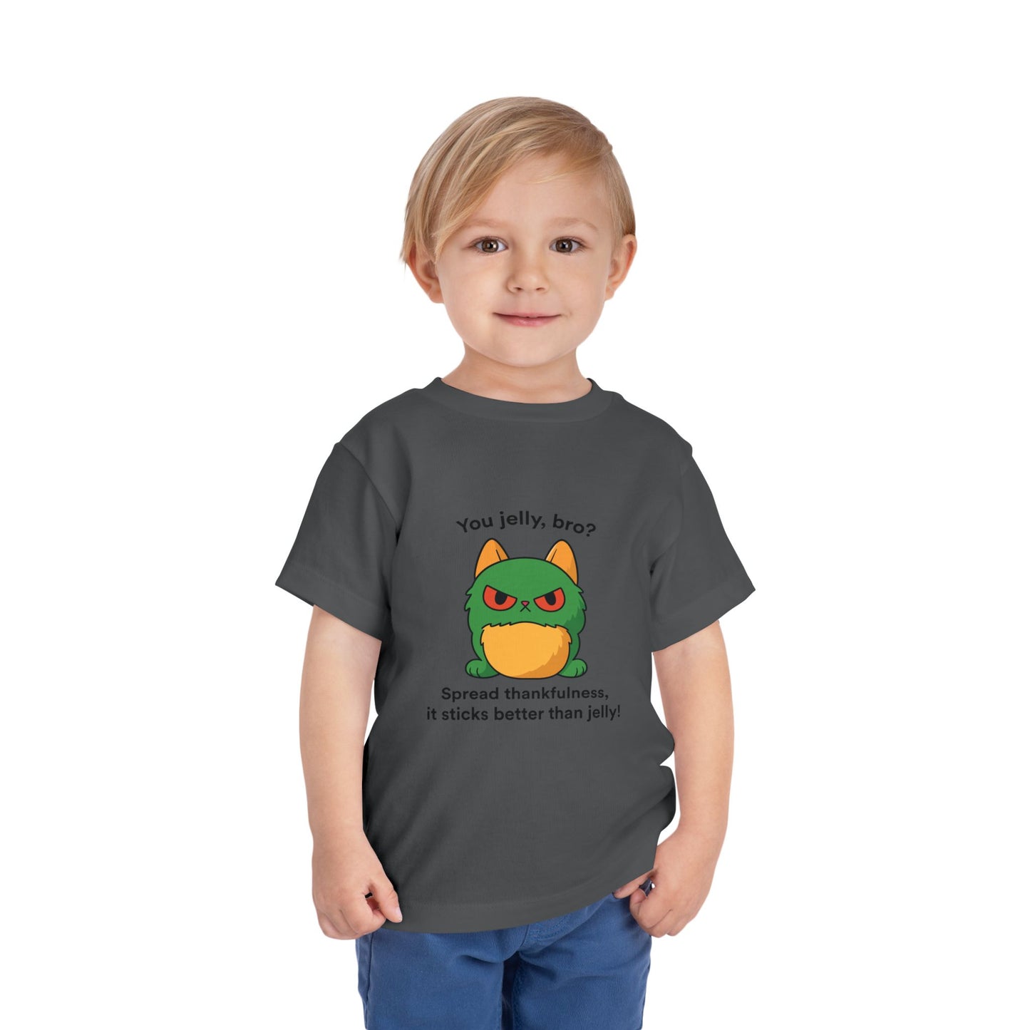 Toddler Short Sleeve Tee - You Jelly Bro? Design