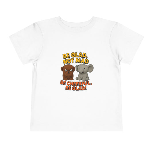 Toddler Short Sleeve Tee - Be Cheerful Design