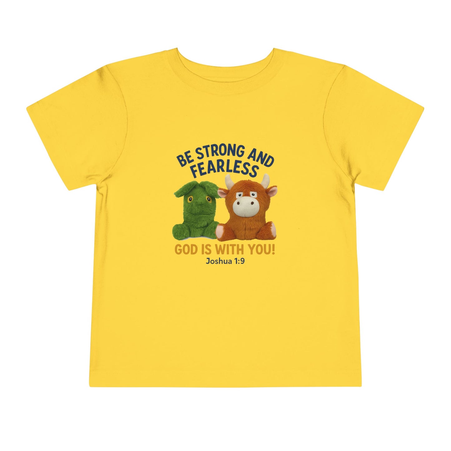 Toddler Inspirational Tee, Kids Motivational Shirt, Bible Verse Top, Cute Short Sleeve T-Shirt, God is With You Apparel, Faith-Based Gift