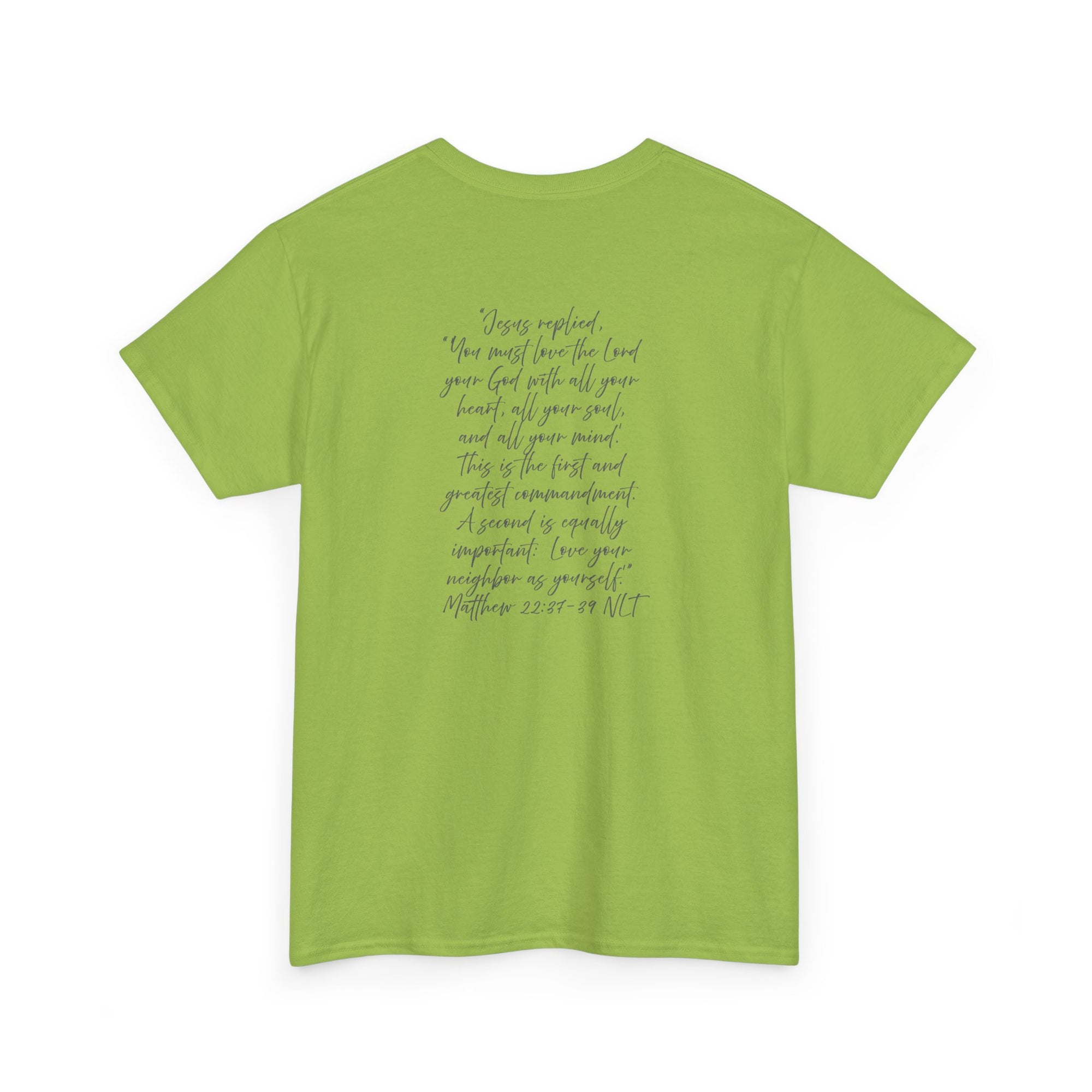 Adult Tee - Christian Identity Matthew 22:27-29 Heavy Cotten Tee