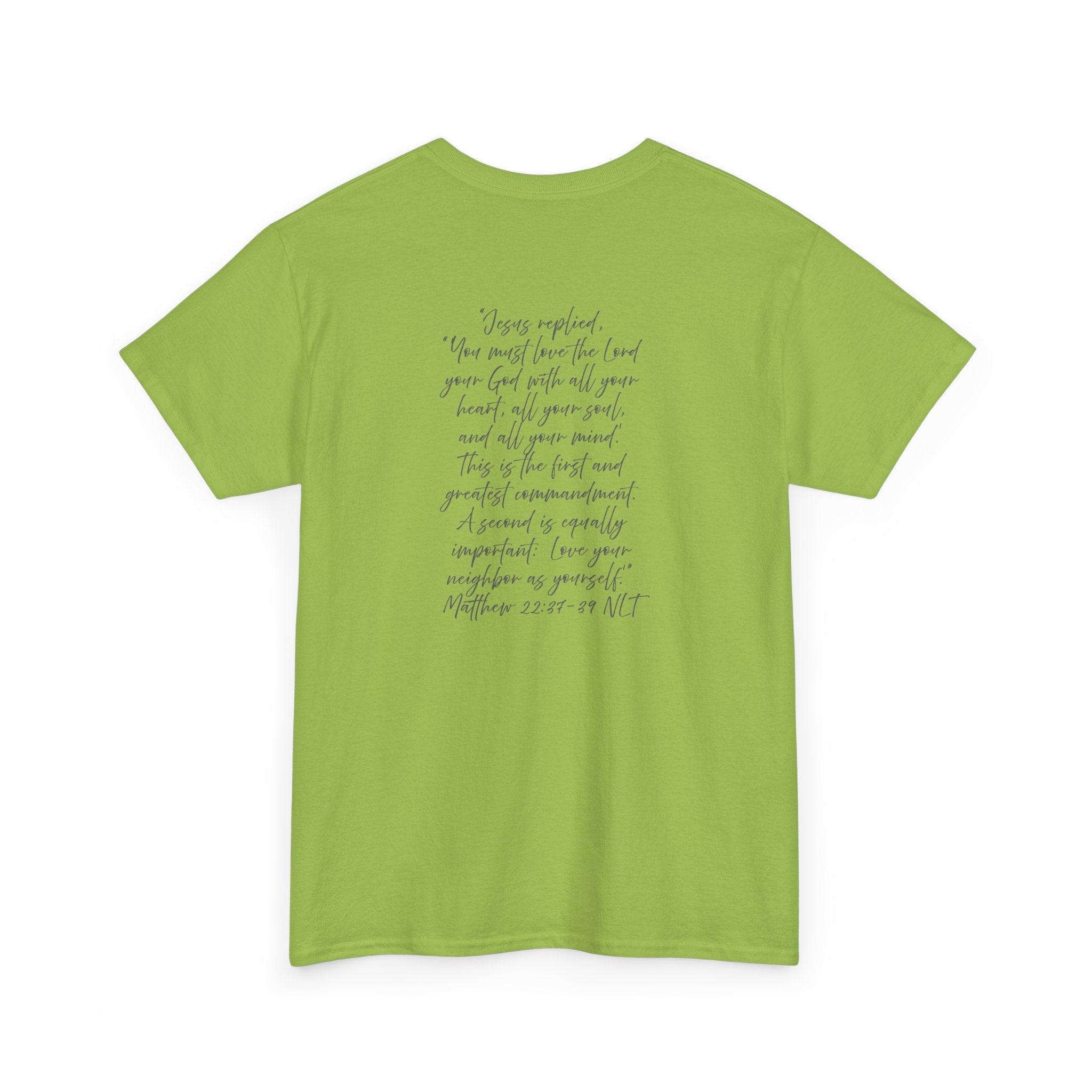 Adult Tee - Christian Identity Matthew 22:27-29 Heavy Cotten Tee