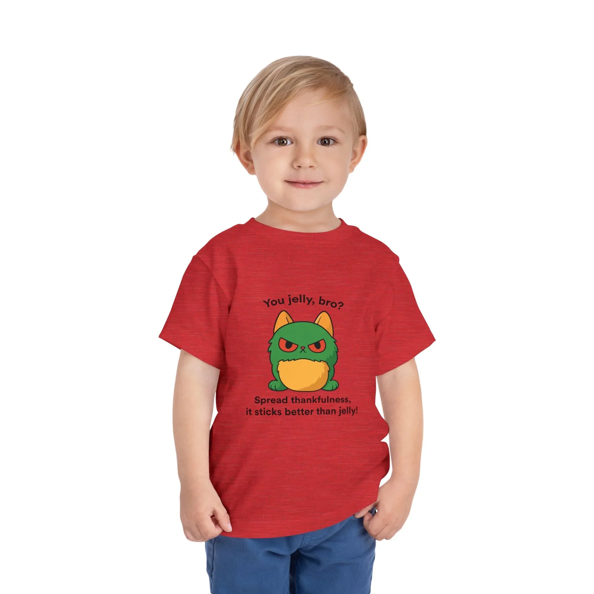 Toddler Short Sleeve Tee - You Jelly Bro? Design - Truthkins - Faith-filled plush toys that turn big feelings into God's truth