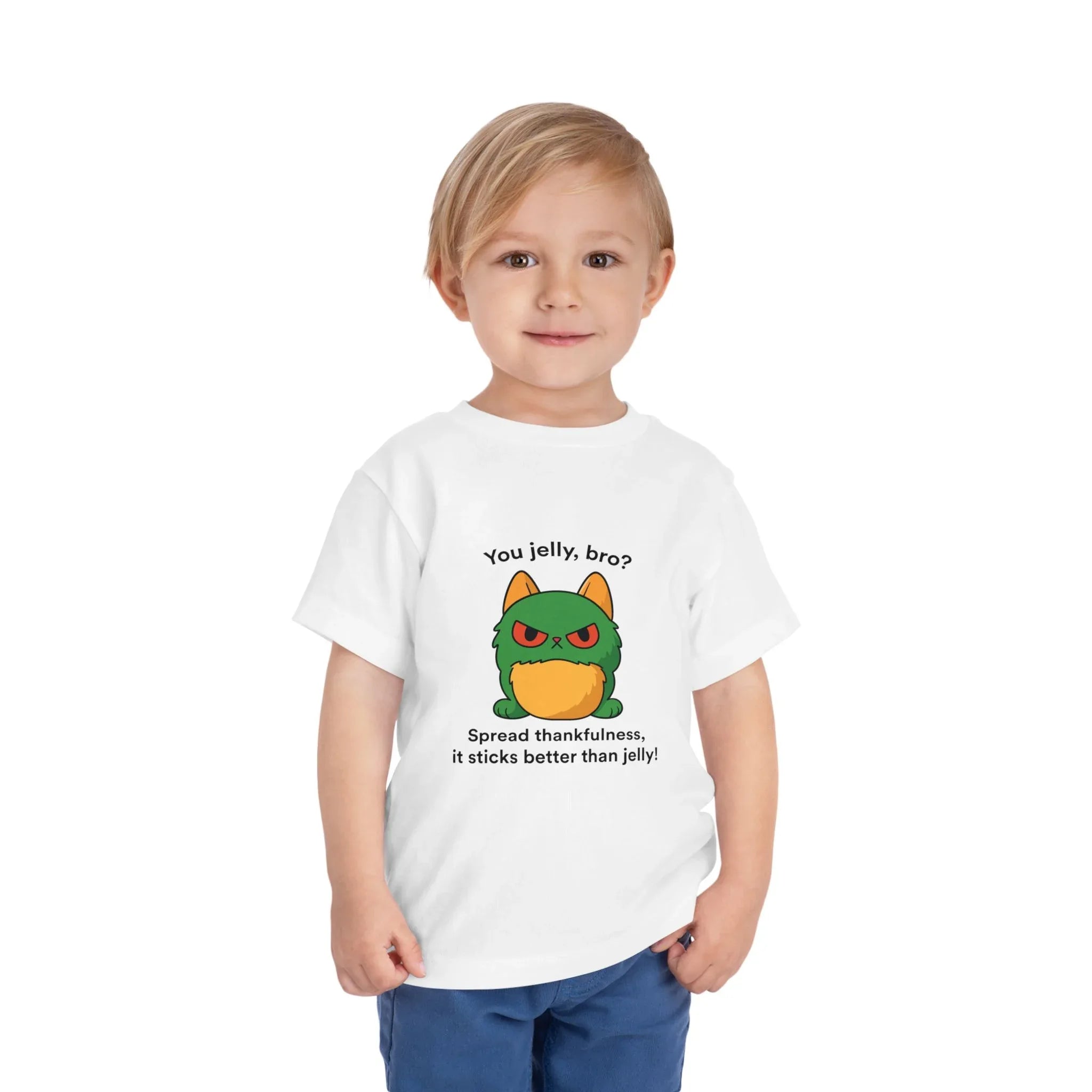 Toddler Short Sleeve Tee - You Jelly Bro? Design - Truthkins - Faith-filled plush toys that turn big feelings into God's truth