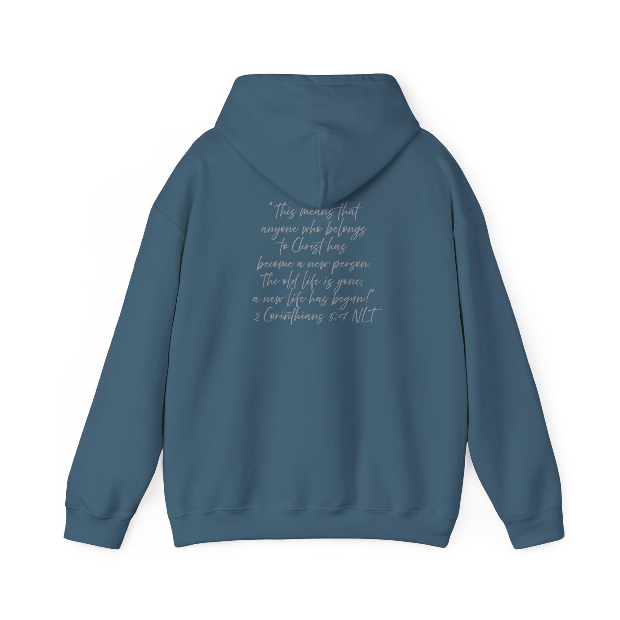 "Created" 2 Corinthians 5:17 - Adult Hooded Sweatshirt