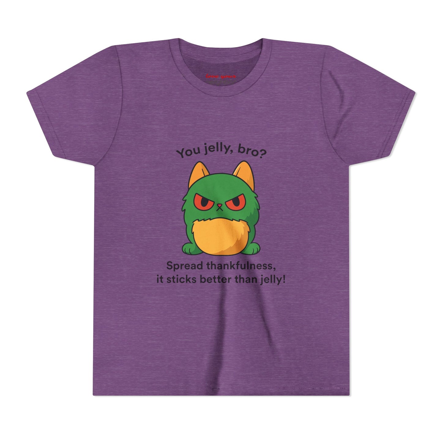 Youth Short Sleeve Tee - You Jelly Bro? Design