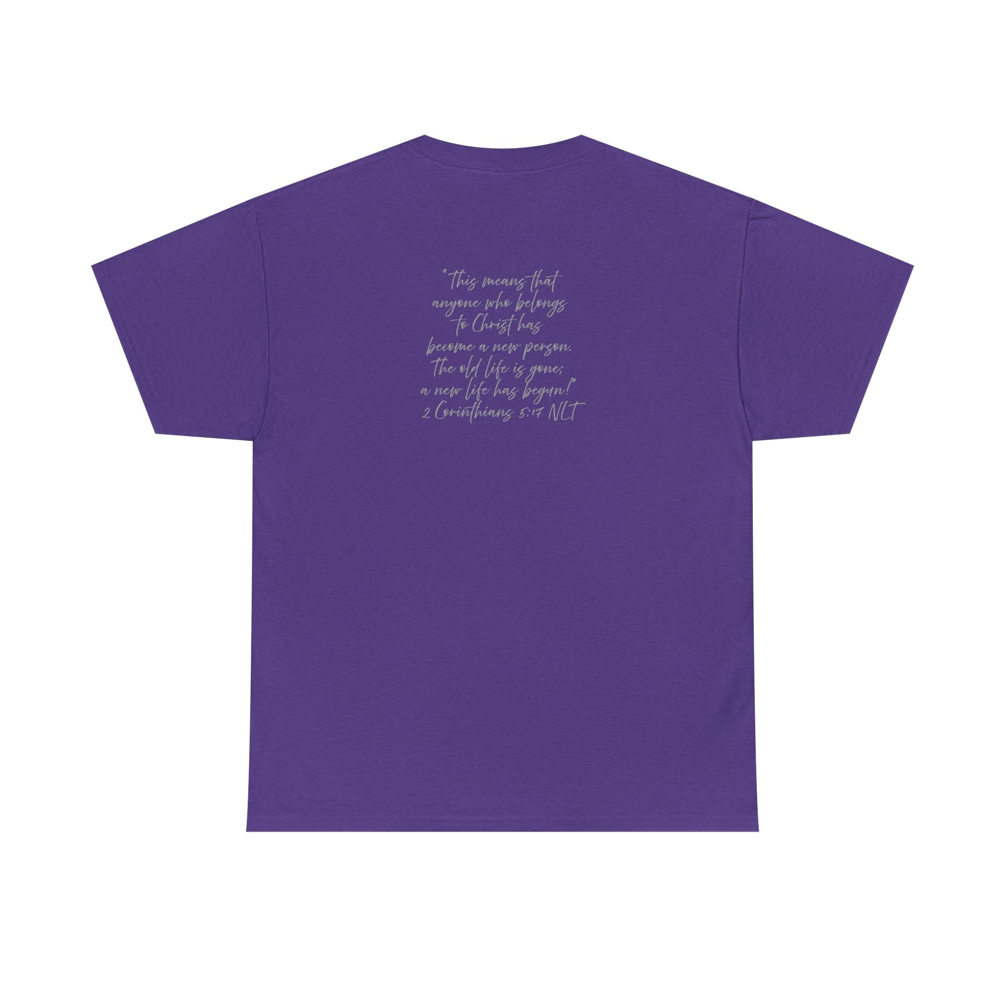 "CREATED" 2 Corinthians 5:17 Adult Heavy Cotton Tee