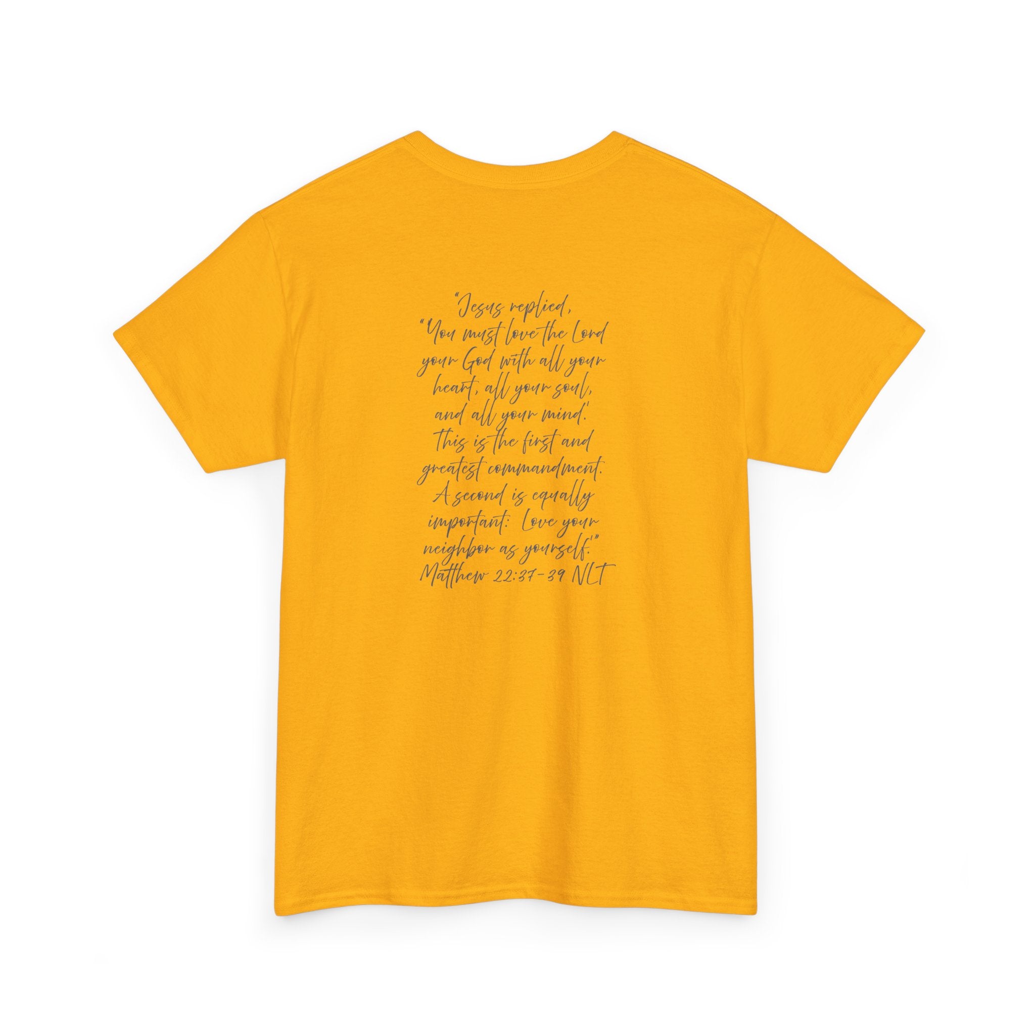 Adult Tee - Christian Identity Matthew 22:27-29 Heavy Cotten Tee