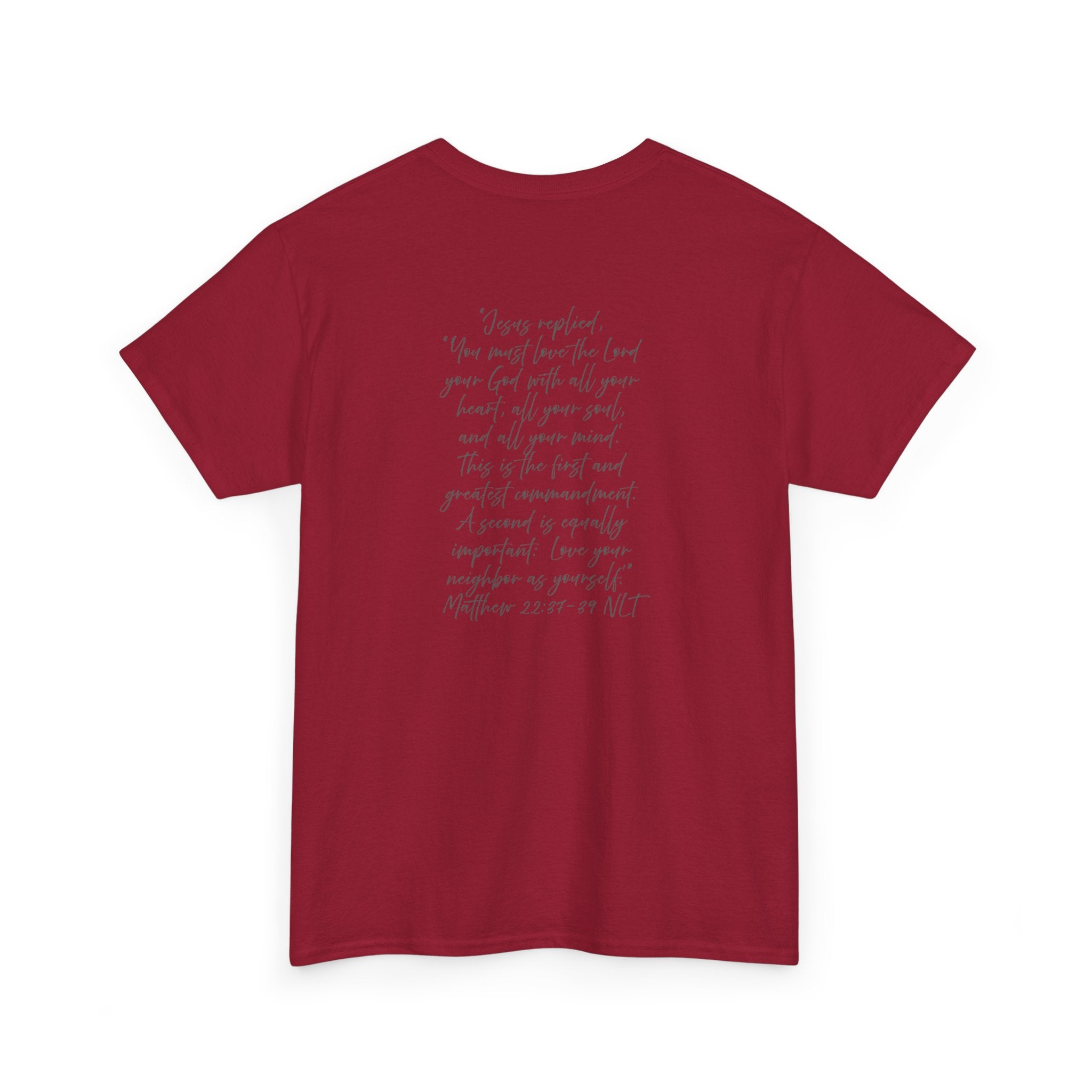 Adult Tee - Christian Identity Matthew 22:27-29 Heavy Cotten Tee