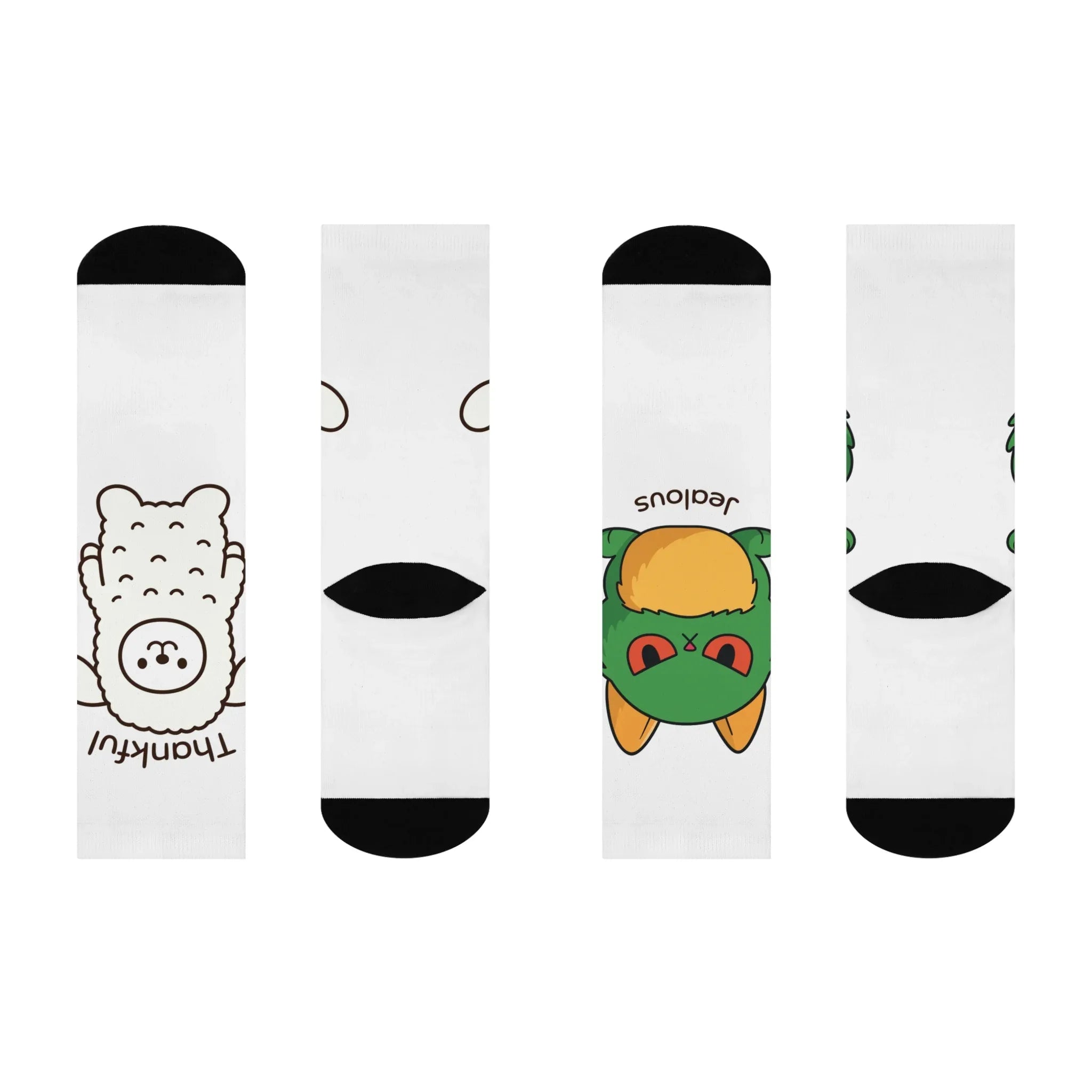 Jealous/Thankful Socks - Truthkins - Faith-filled plush toys that turn big feelings into God's truth