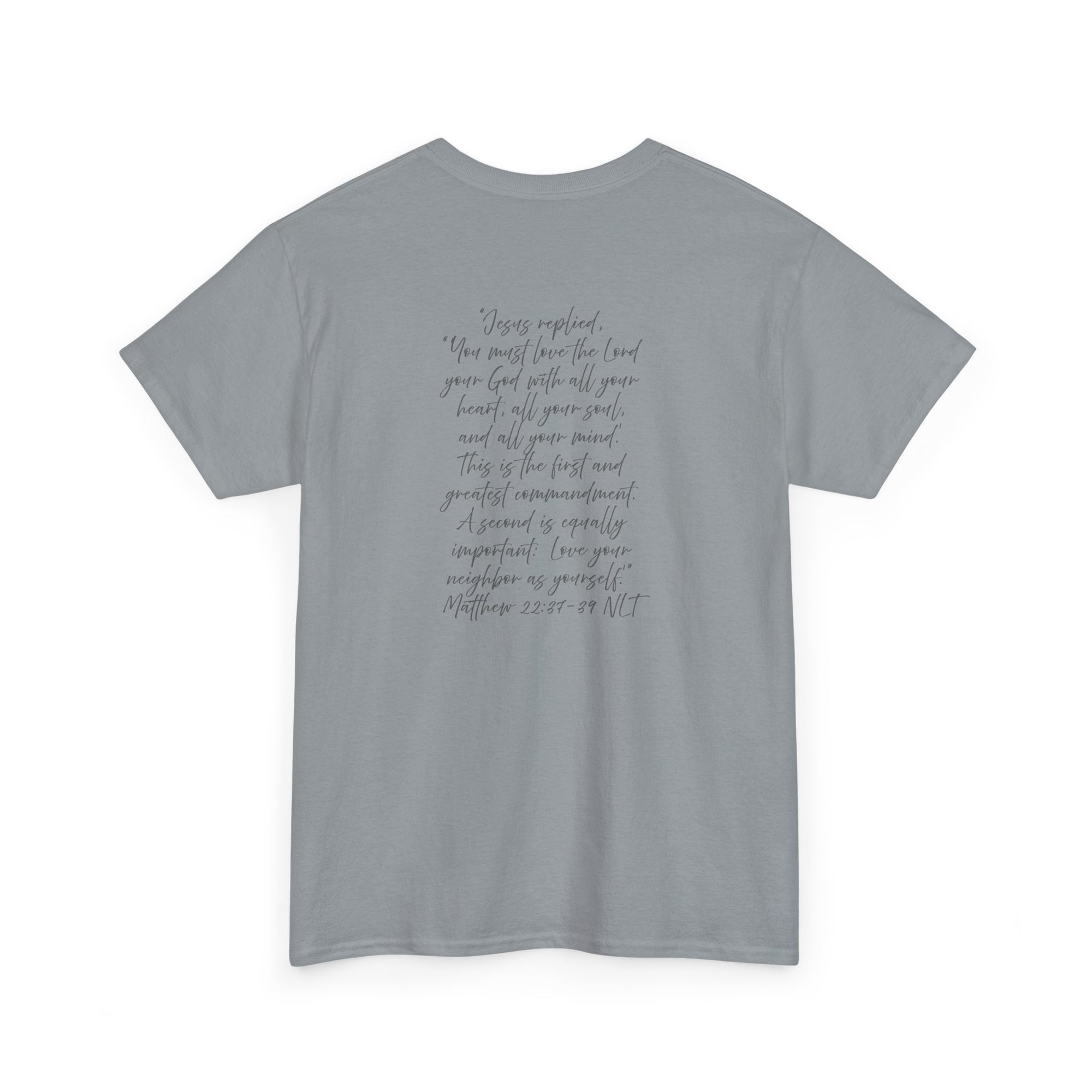 Adult Tee - Christian Identity Matthew 22:27-29 Heavy Cotten Tee