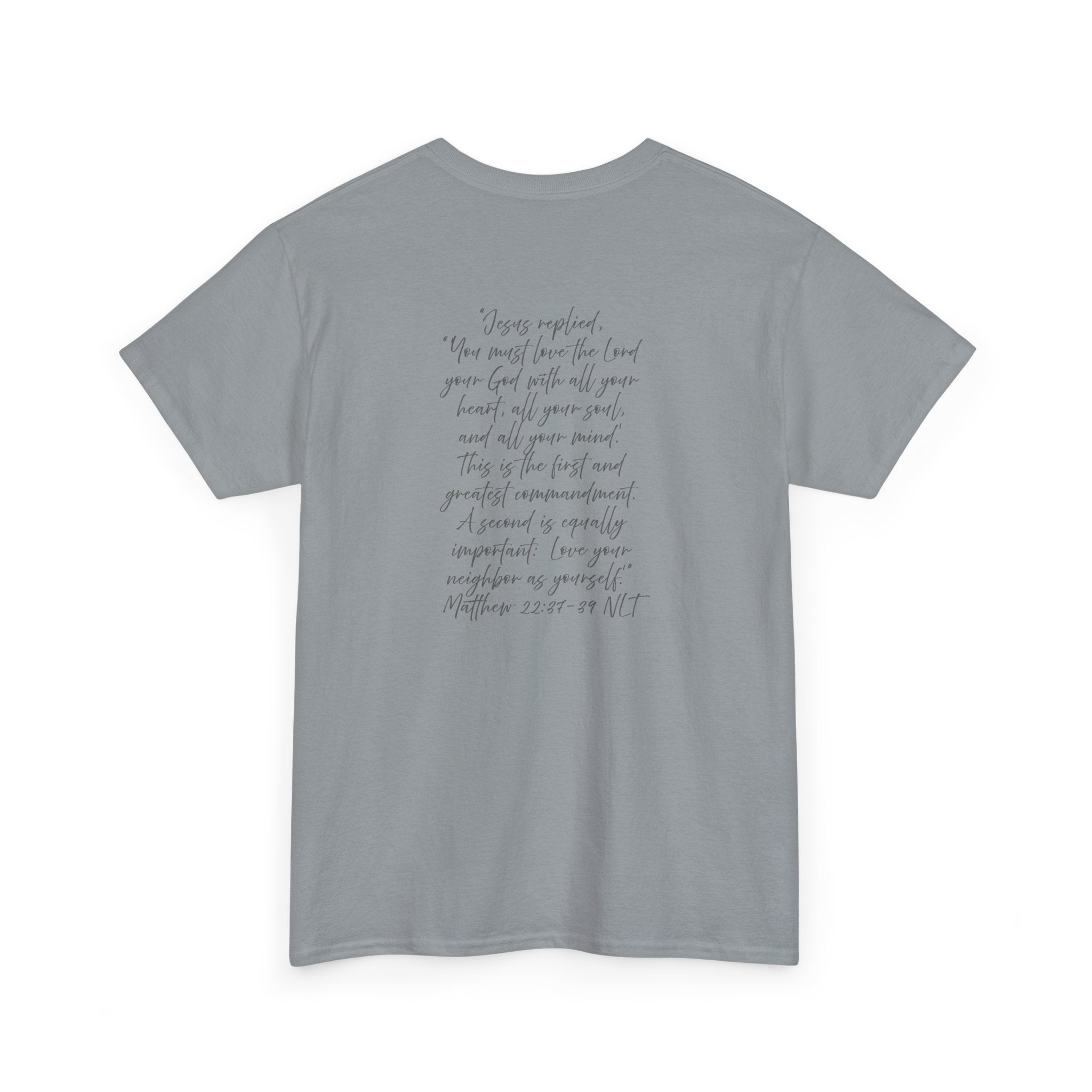 Adult Tee - Christian Identity Matthew 22:27-29 Heavy Cotten Tee