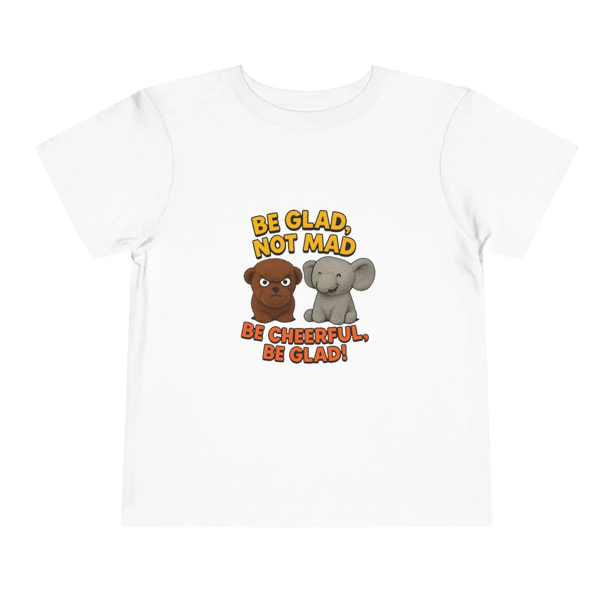 Toddler Short Sleeve Tee - Be Cheerful Design - Truthkins - Faith-filled plush toys that turn big feelings into God's truth