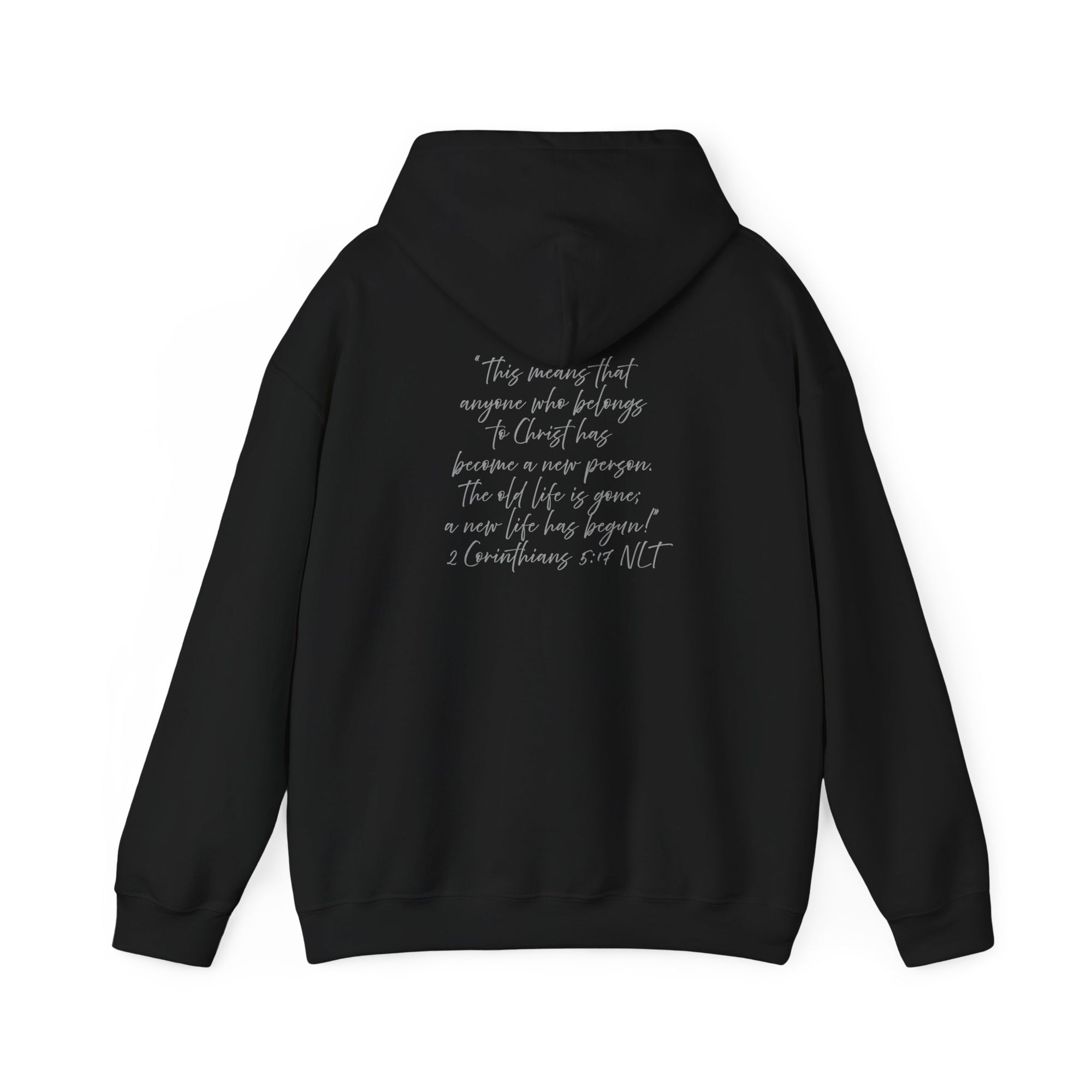 "Created" 2 Corinthians 5:17 - Adult Hooded Sweatshirt