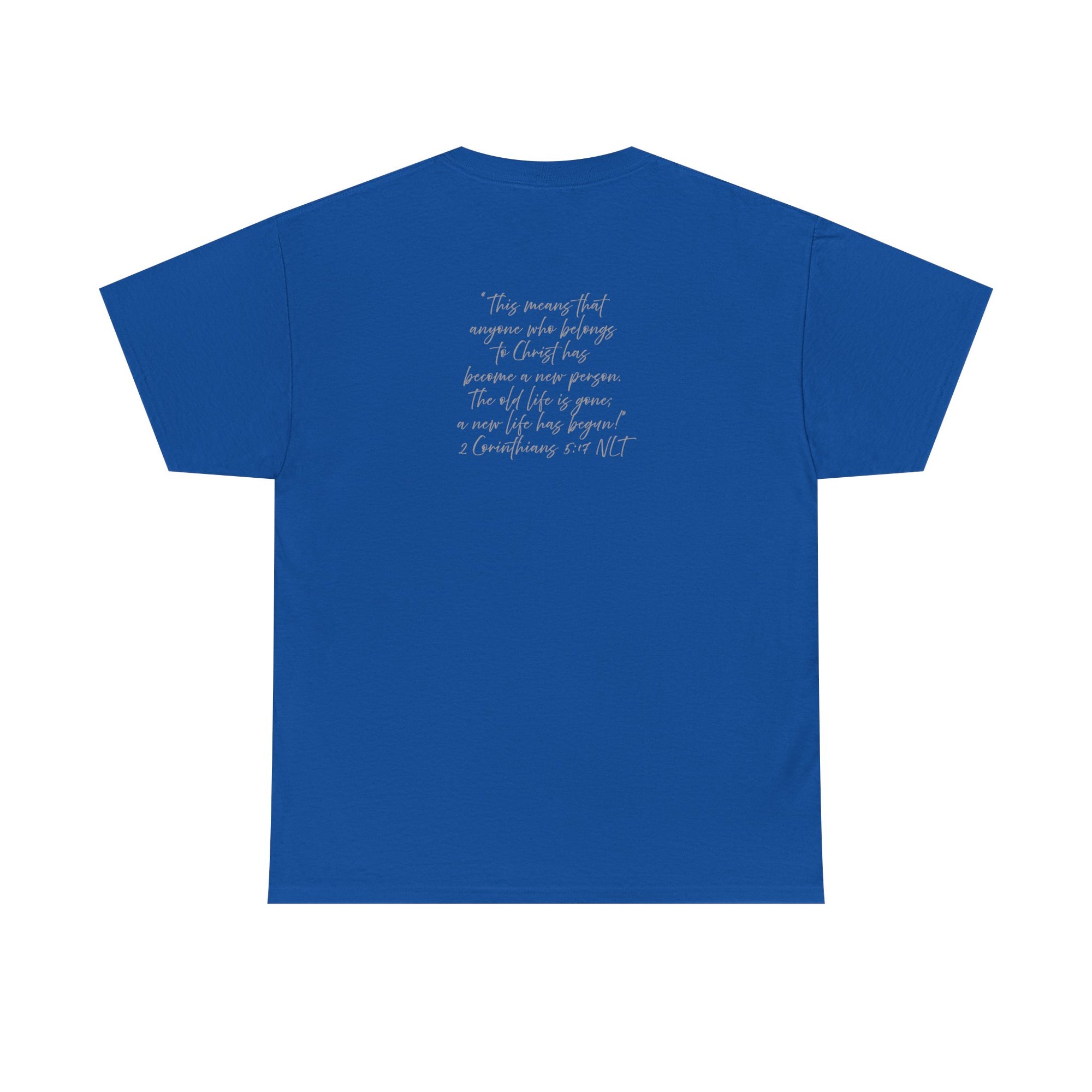 "CREATED" 2 Corinthians 5:17 Adult Heavy Cotton Tee