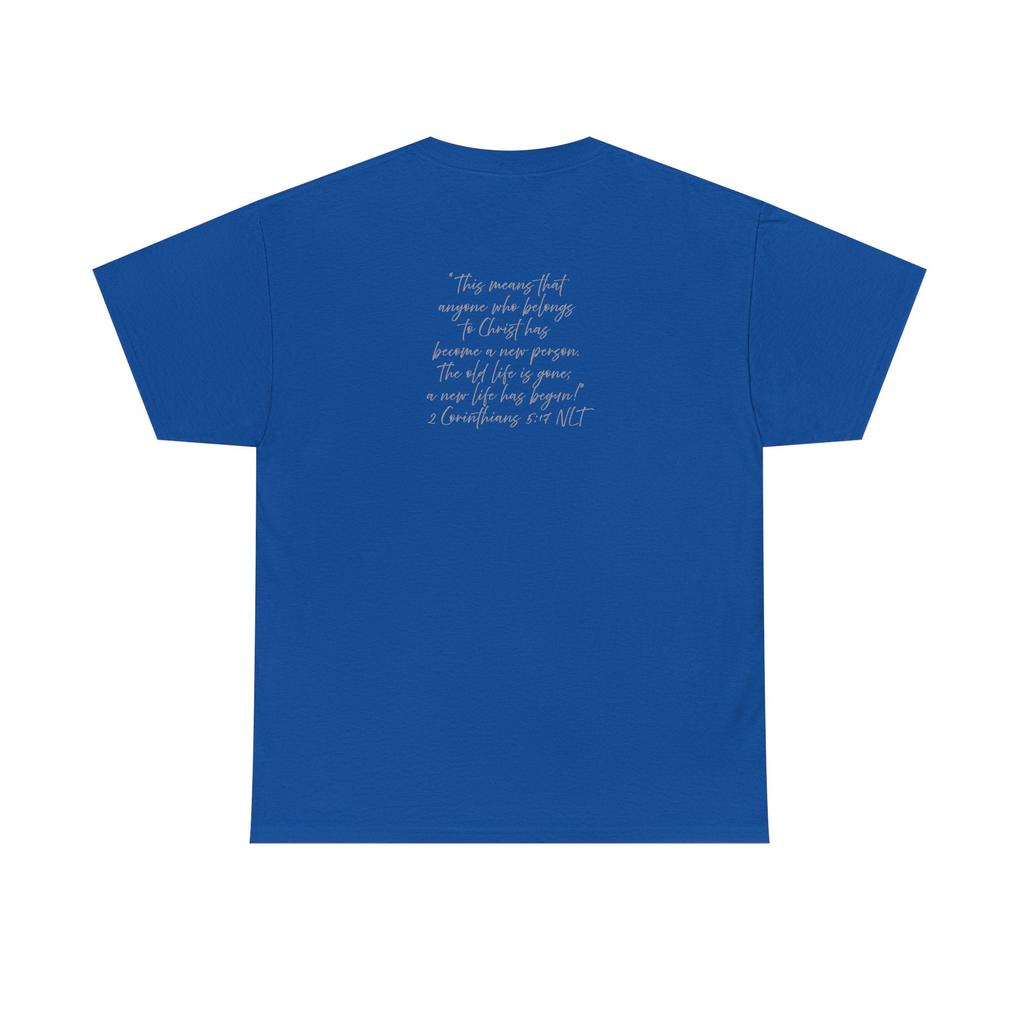 "CREATED" 2 Corinthians 5:17 Adult Heavy Cotton Tee