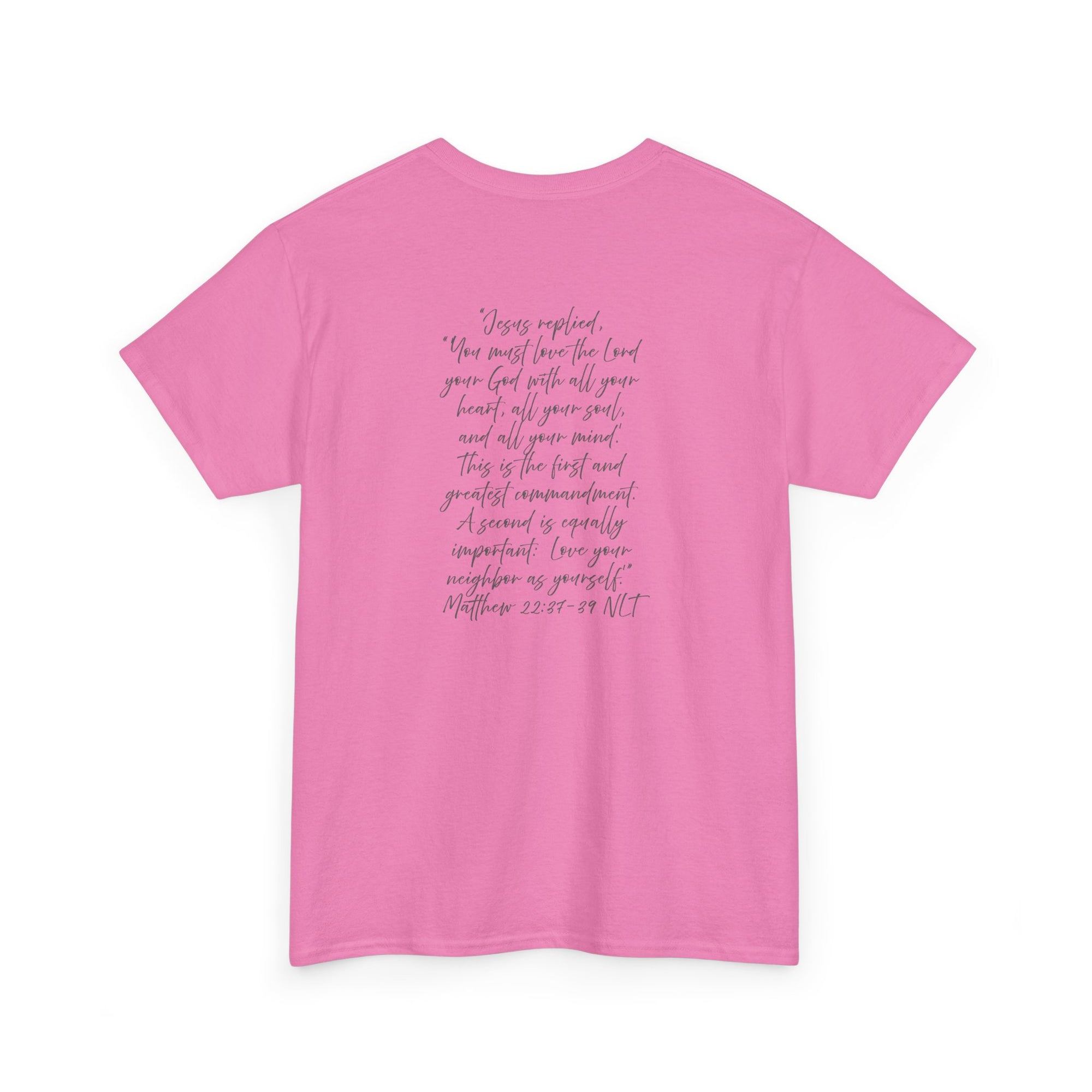Adult Tee - Christian Identity Matthew 22:27-29 Heavy Cotten Tee