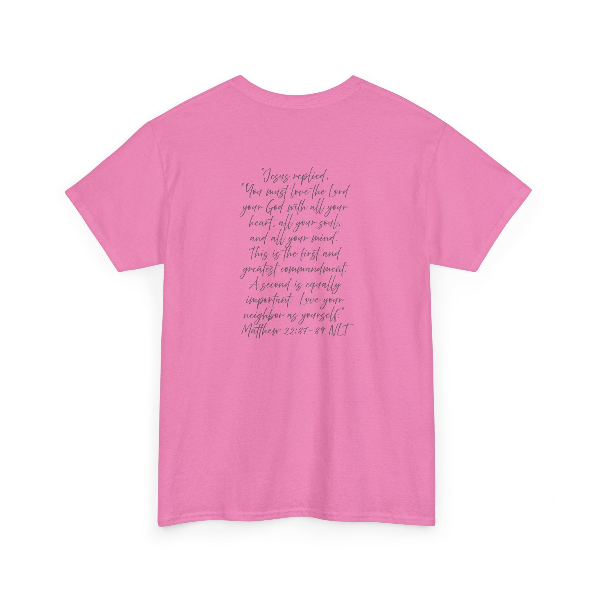 Adult Tee - Christian Identity Matthew 22:27-29 Heavy Cotten Tee