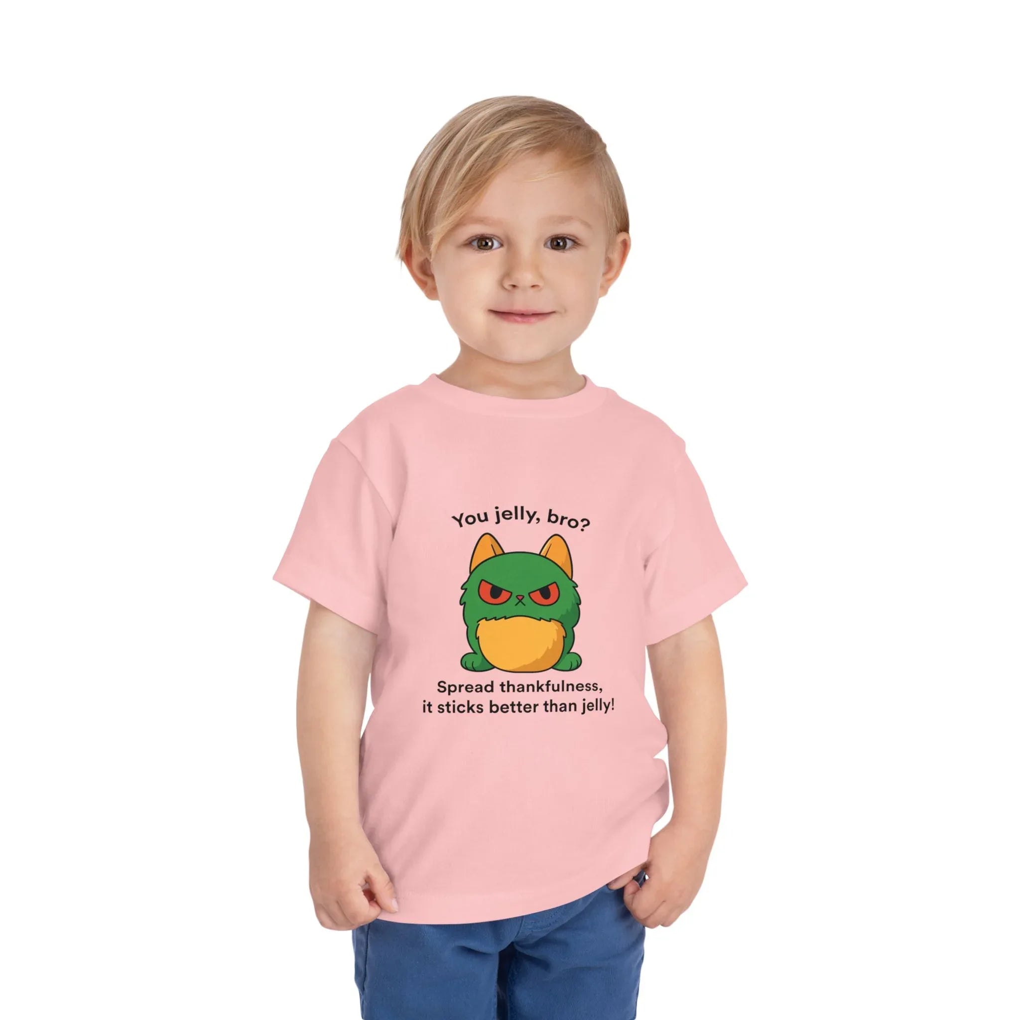 Toddler Short Sleeve Tee - You Jelly Bro? Design - Truthkins - Faith-filled plush toys that turn big feelings into God's truth