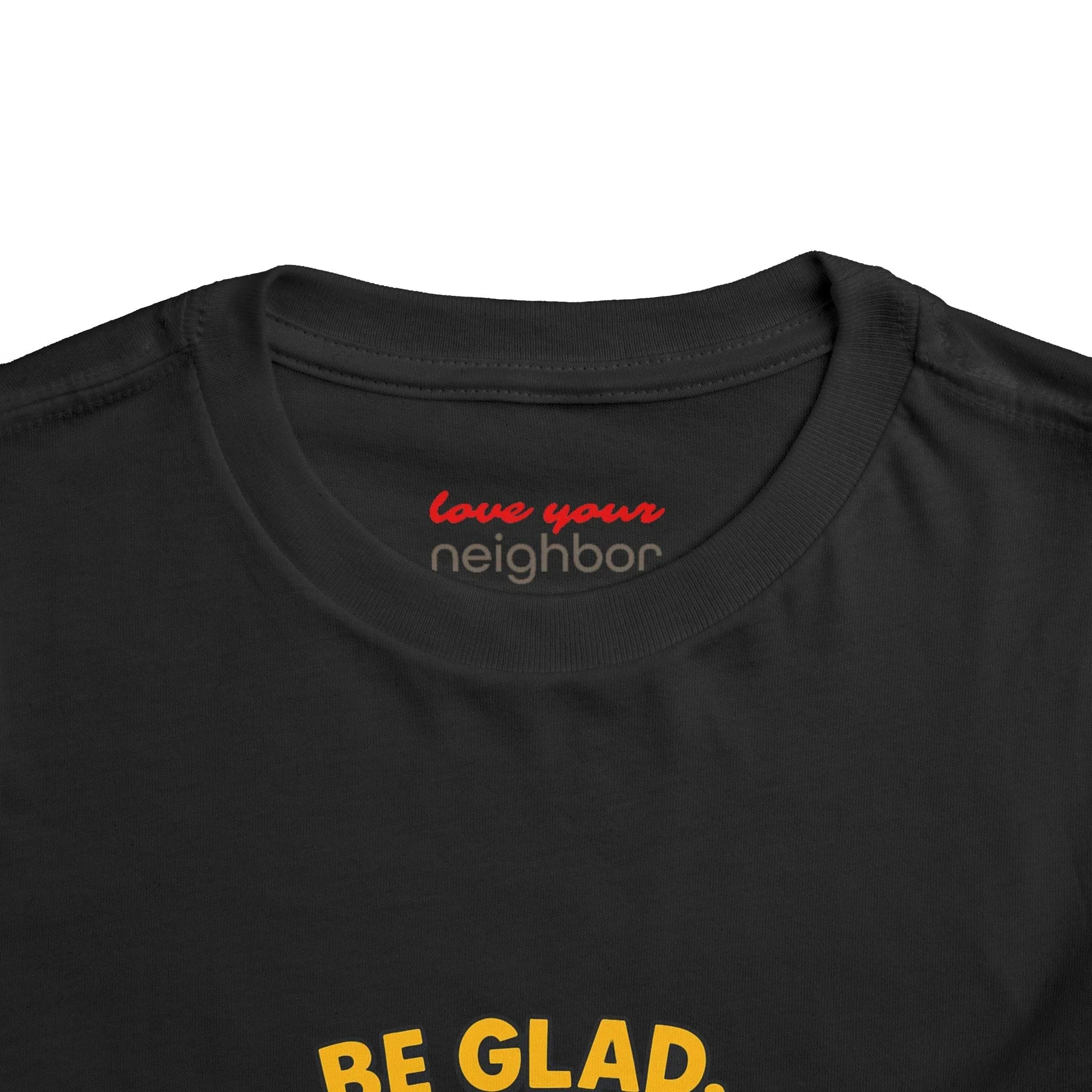 Toddler Short Sleeve Tee - Be Cheerful Design - Truthkins - Faith-filled plush toys that turn big feelings into God's truth